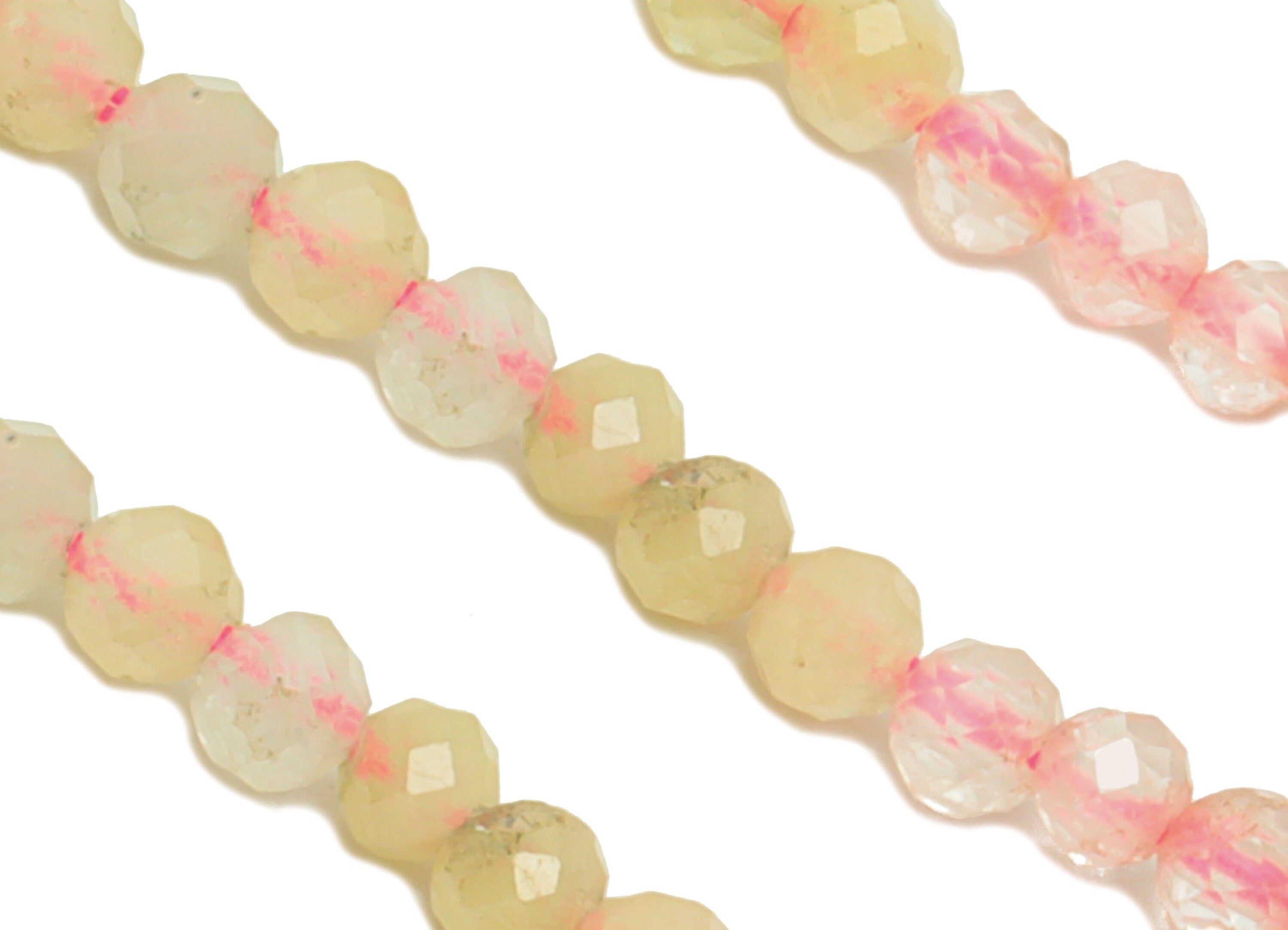 3.45mm Morganite Round Beads - Crystal Beads - Gemstone Morganite Beads - 15.5 &quot;/ Strand Faceted Round Beads - Morganite Beads - NS2067 - DOMEDBAZAAR