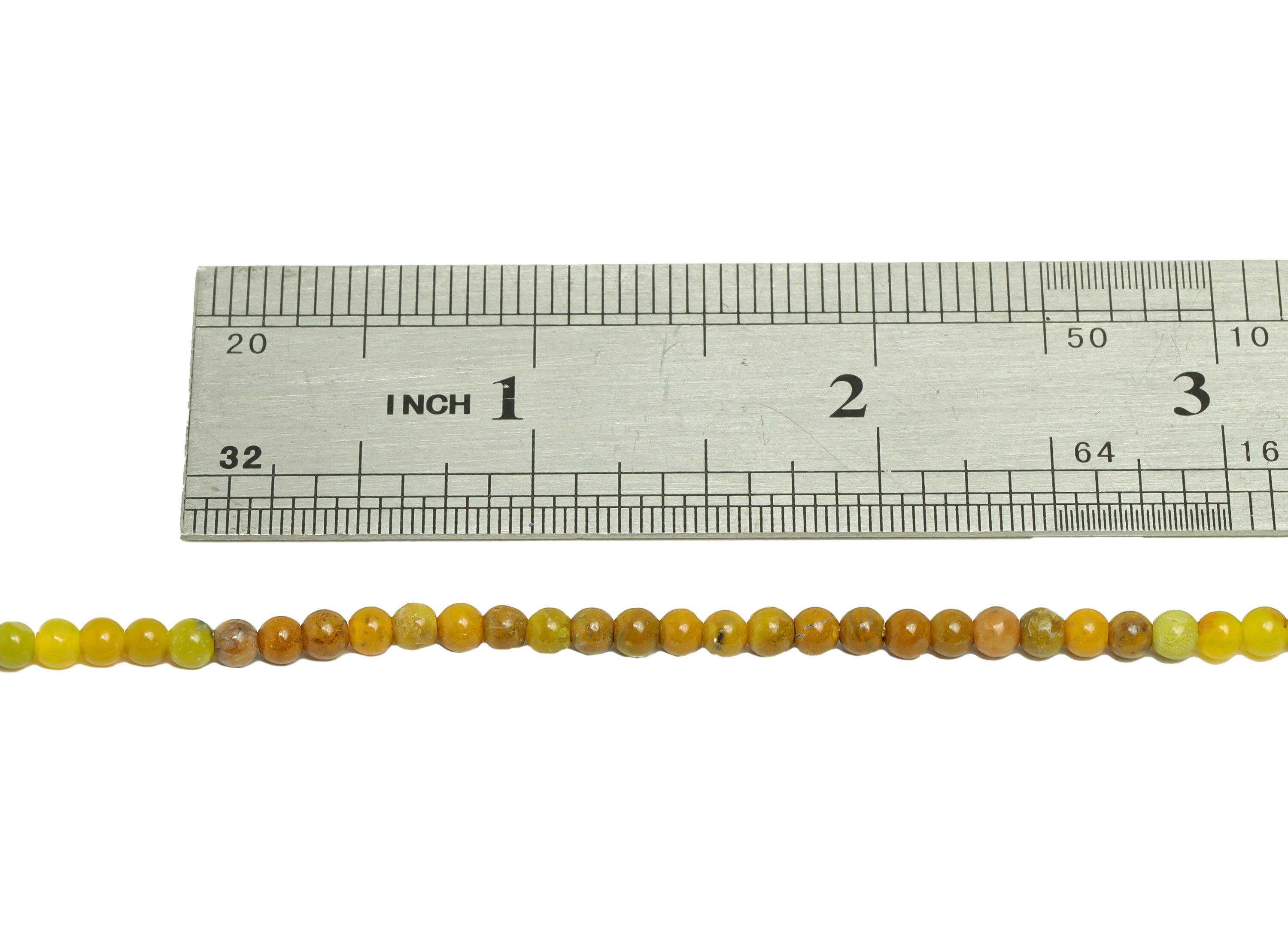 3.5mm Yellow Opal Round Beads - Natural Beads Crystal - Gemstone Yellow Opal Beads - 15.5 &quot;/ Strand Round Beads - Crystal Bead- NS2033 - DOMEDBAZAAR