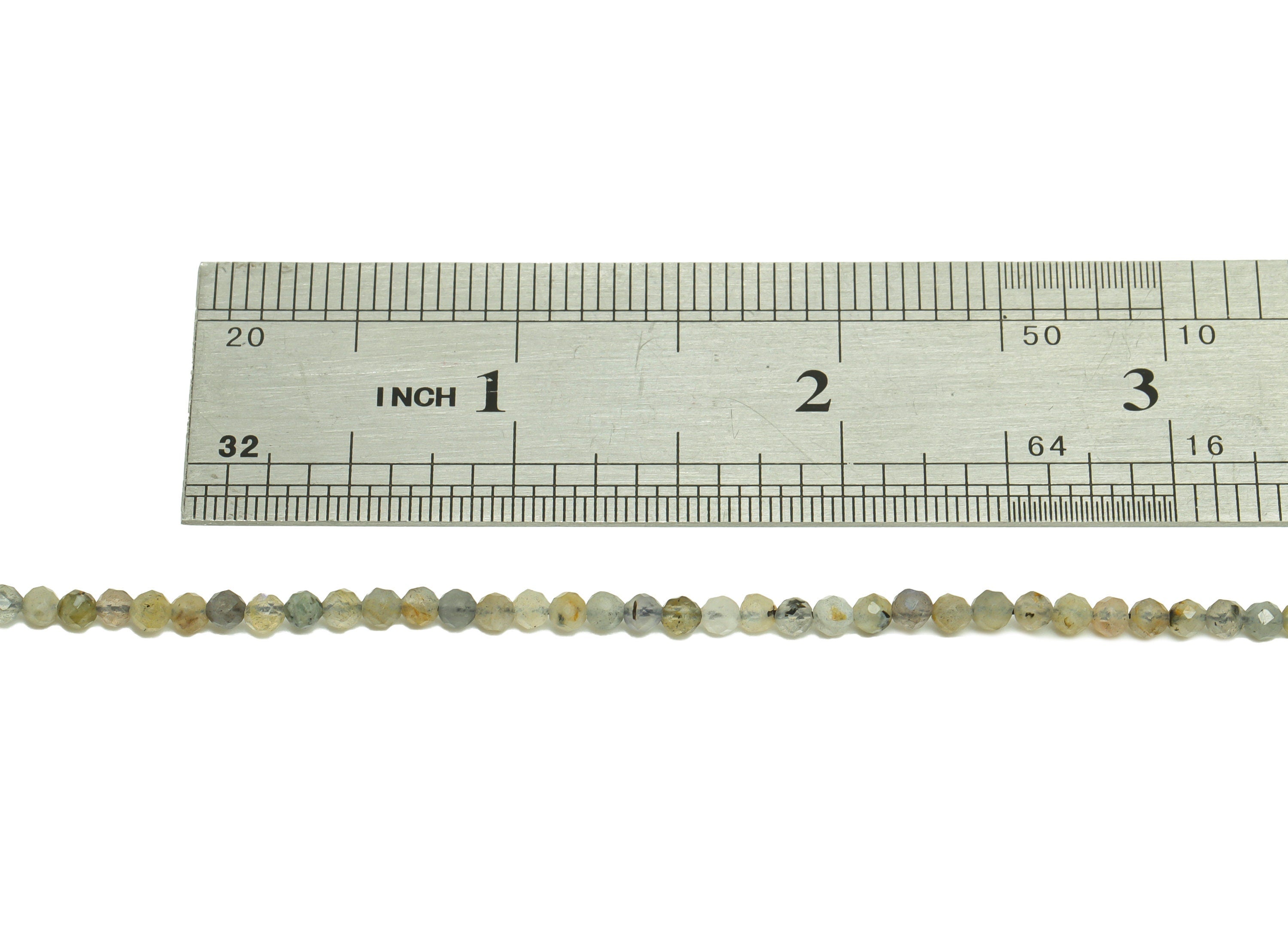 3mm Labradorite Round Beads - Natural Beads Crystal - Gemstone Labradorite Beads - 15.5 &quot;/ Strand Round Faceted Beads - Crystal Bead- NS2080 - DOMEDBAZAAR