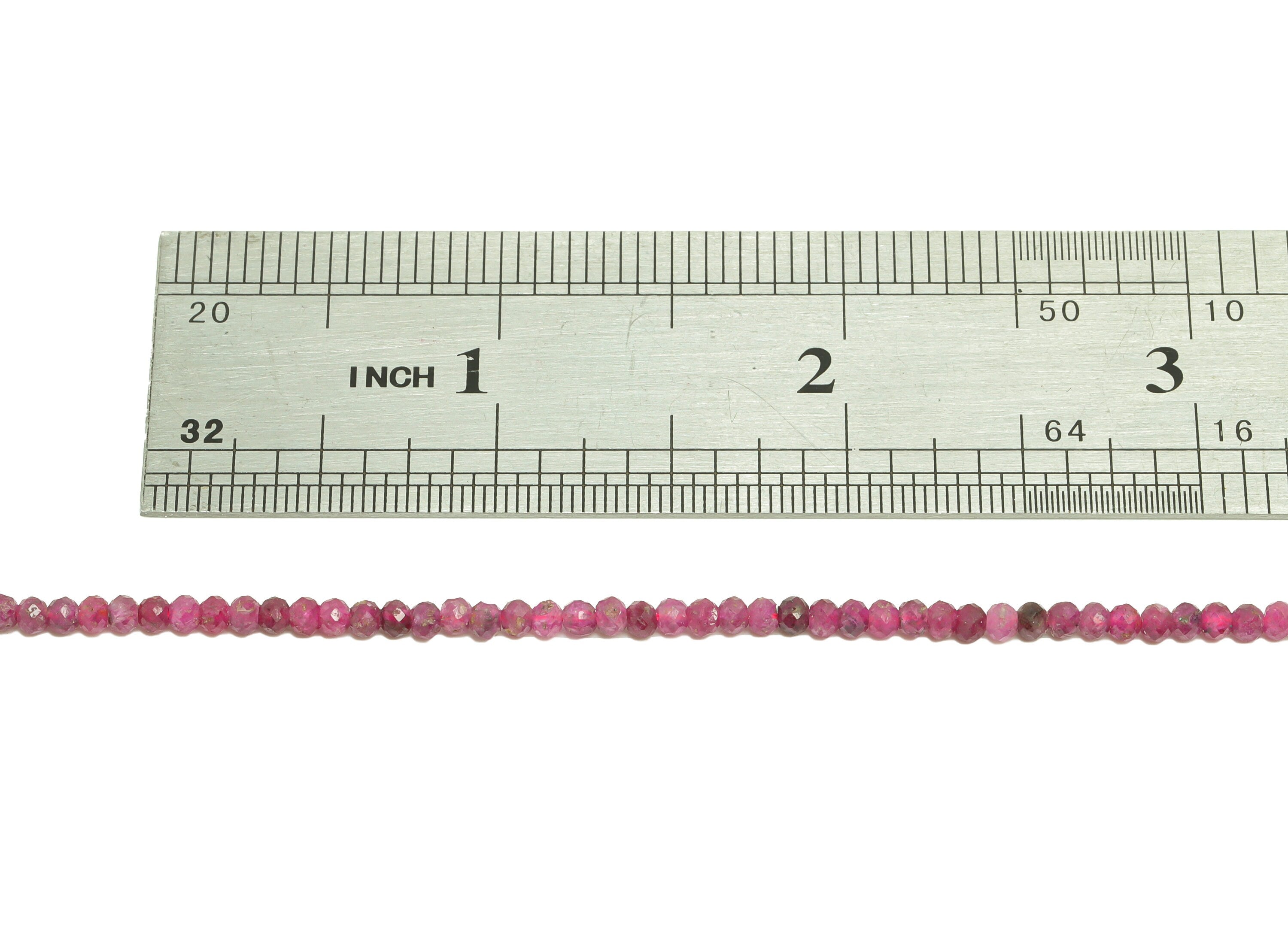 2.7mm Ruby Round Beads - Gemstone Purple Ruby Beads - 15.5 &quot;/ Strand Faceted Round Beads - Natural Stone Crystal -Jewelry making- NS2085 - DOMEDBAZAAR