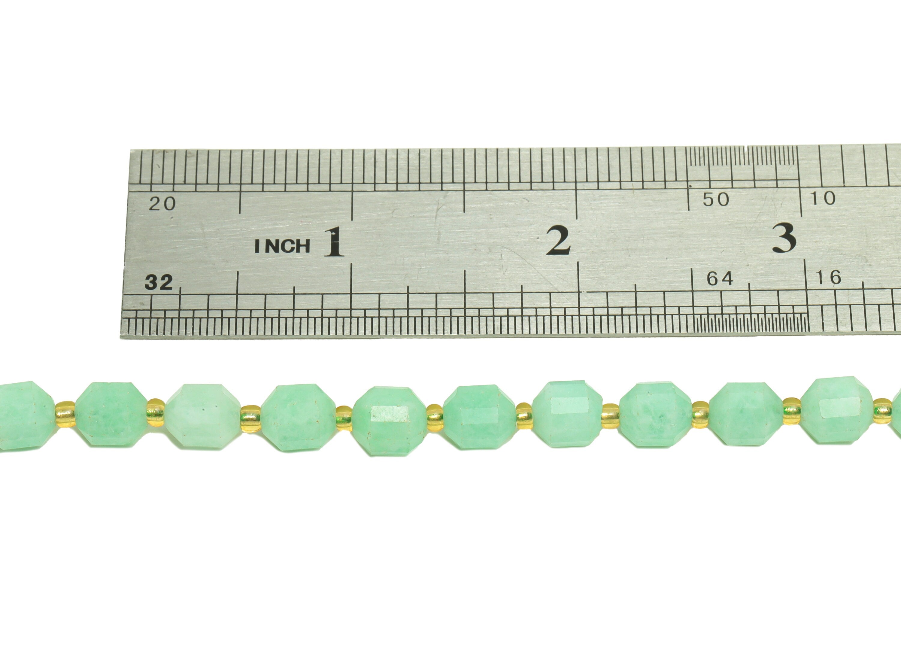 Green Quartz Oval Beads - 15.5 &quot;/ Strand Faceted Oval Beads 7 mm -Gemstone Natural Stone Beads - Bicone Natural Stone Crystal - NS2088 - DOMEDBAZAAR