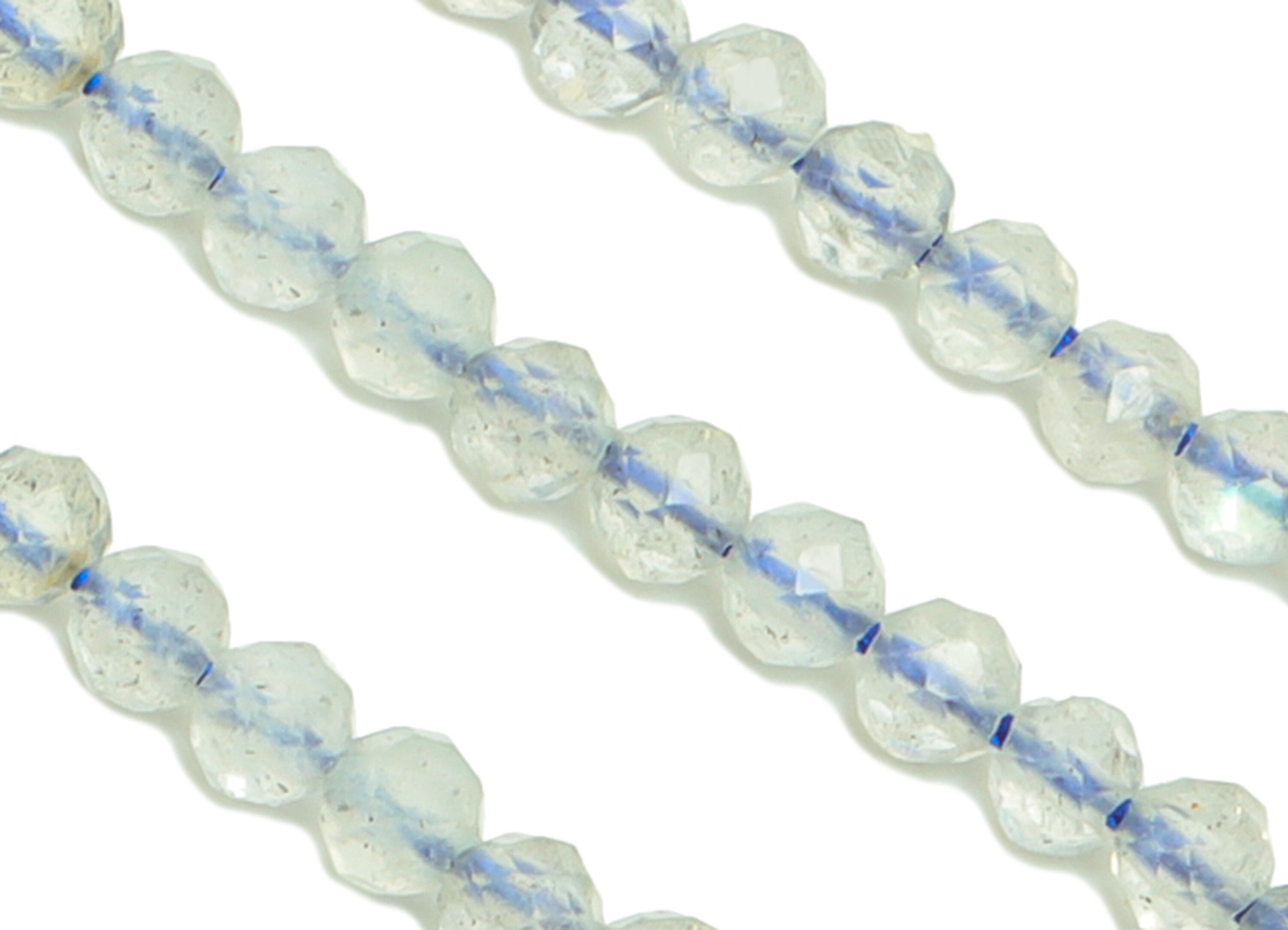2.5mm Labradorite Round Beads - Crystal Beads - Gemstone Labradorite Beads - 15.5 &quot;/ Strand Faceted Round Beads - Natural Bead- NS2072 - DOMEDBAZAAR