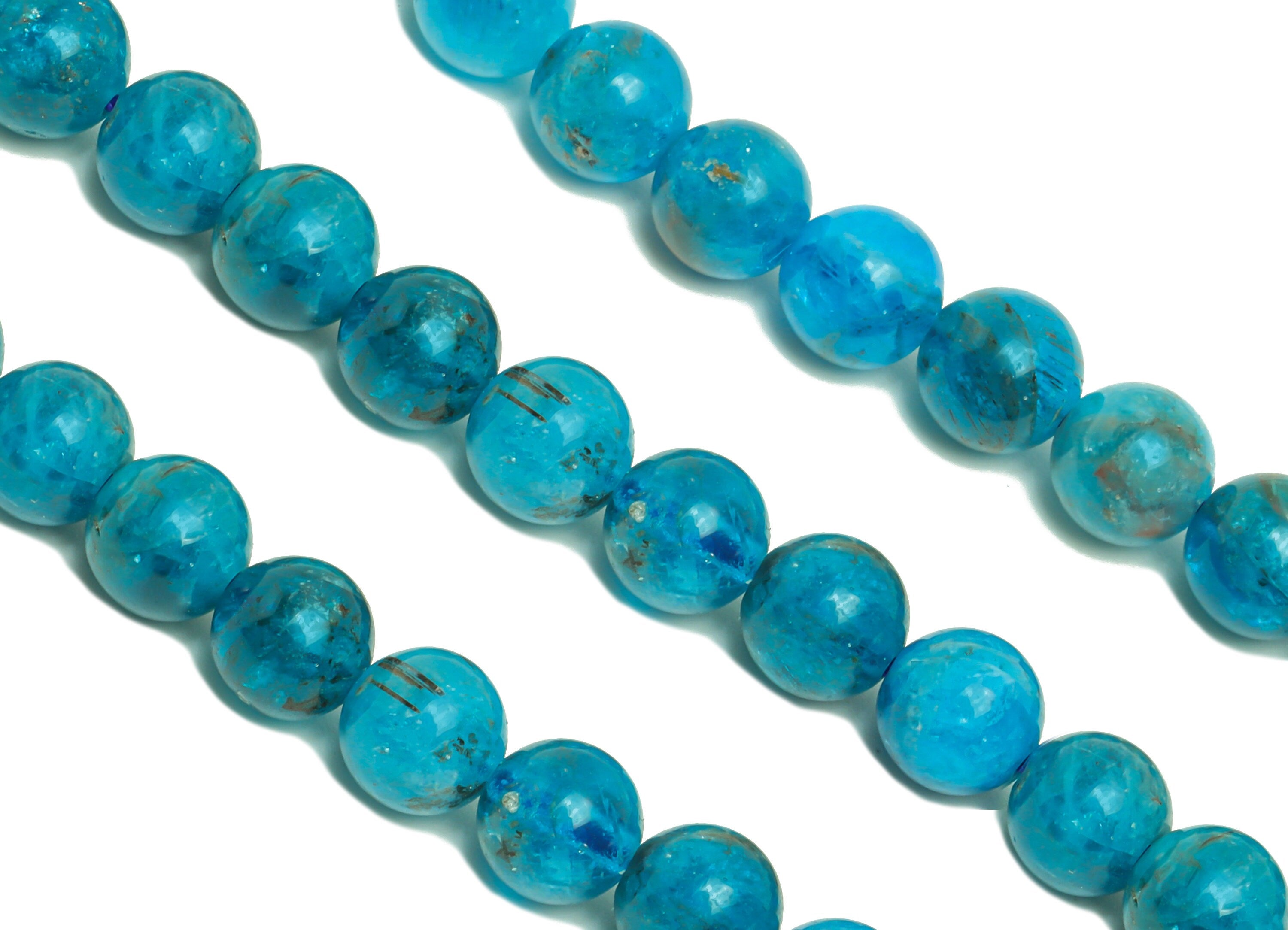 6.8mm Apatite Round Beads - Beads Crystal - Gemstone Apatite Beads - 15.5 &quot;/ Strand Round Beads - Natural Crystal Beads - NS2061 - DOMEDBAZAAR