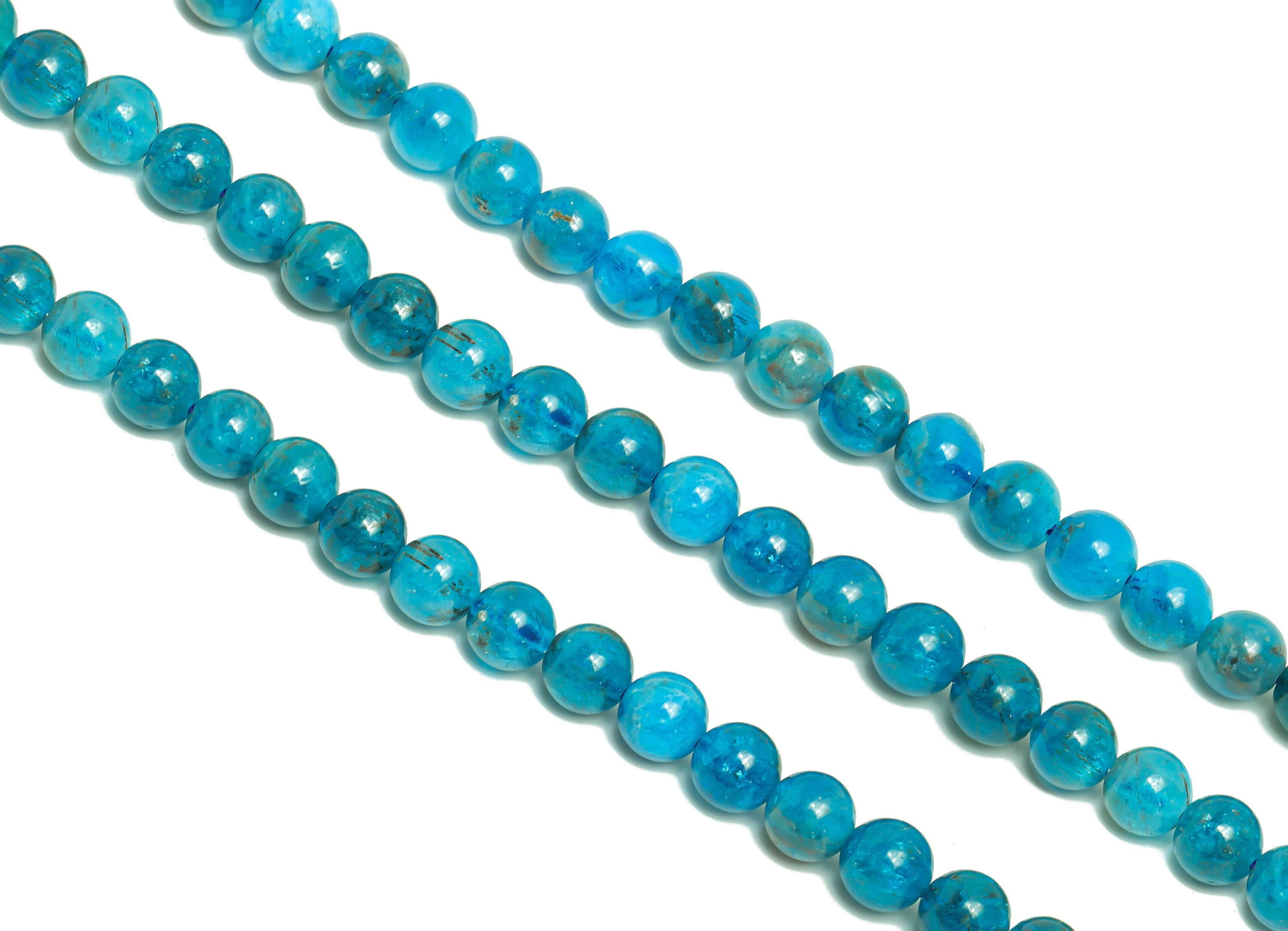 6.8mm Apatite Round Beads - Beads Crystal - Gemstone Apatite Beads - 15.5 &quot;/ Strand Round Beads - Natural Crystal Beads - NS2061 - DOMEDBAZAAR