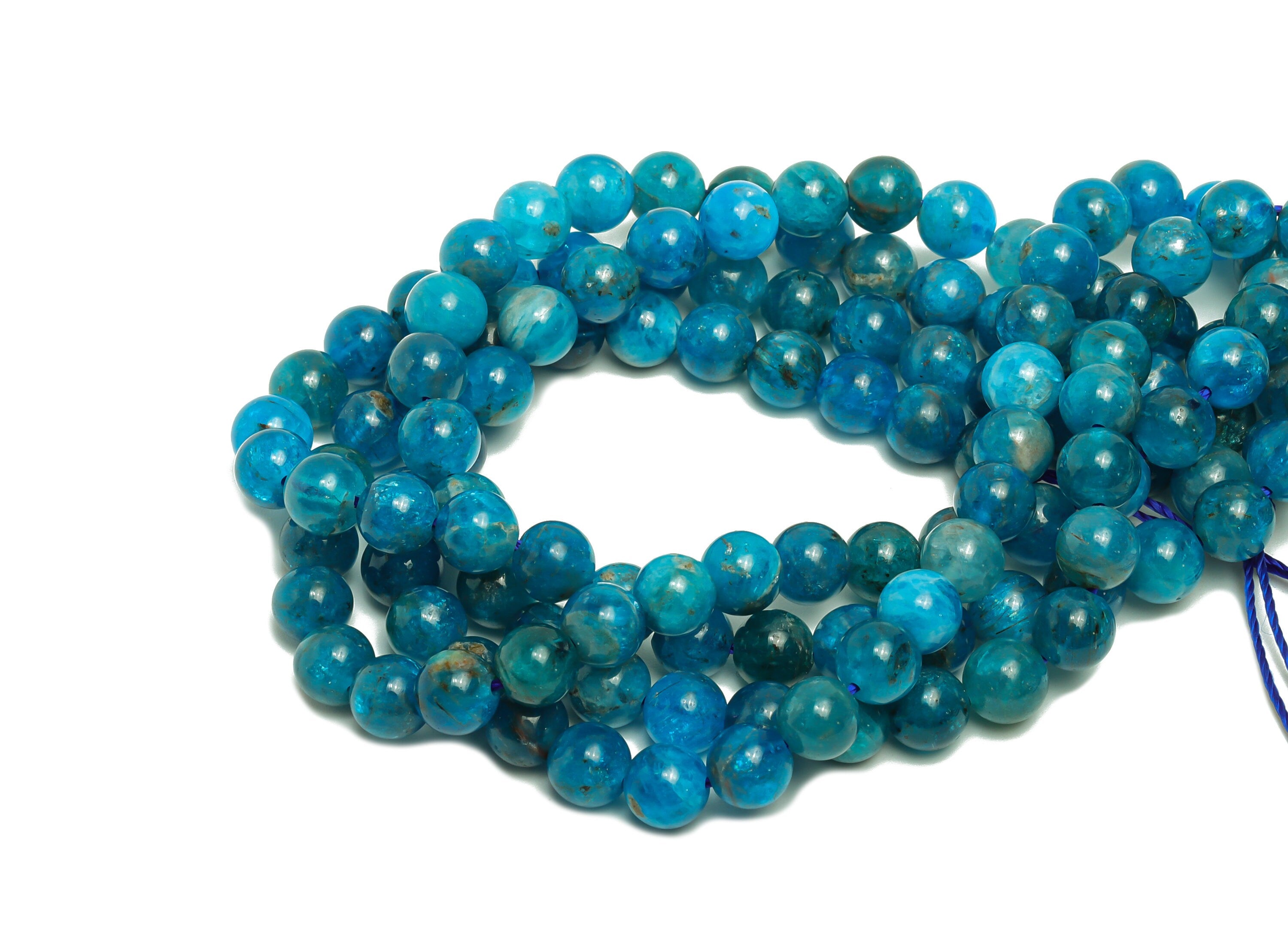 6.8mm Apatite Round Beads - Beads Crystal - Gemstone Apatite Beads - 15.5 &quot;/ Strand Round Beads - Natural Crystal Beads - NS2061 - DOMEDBAZAAR