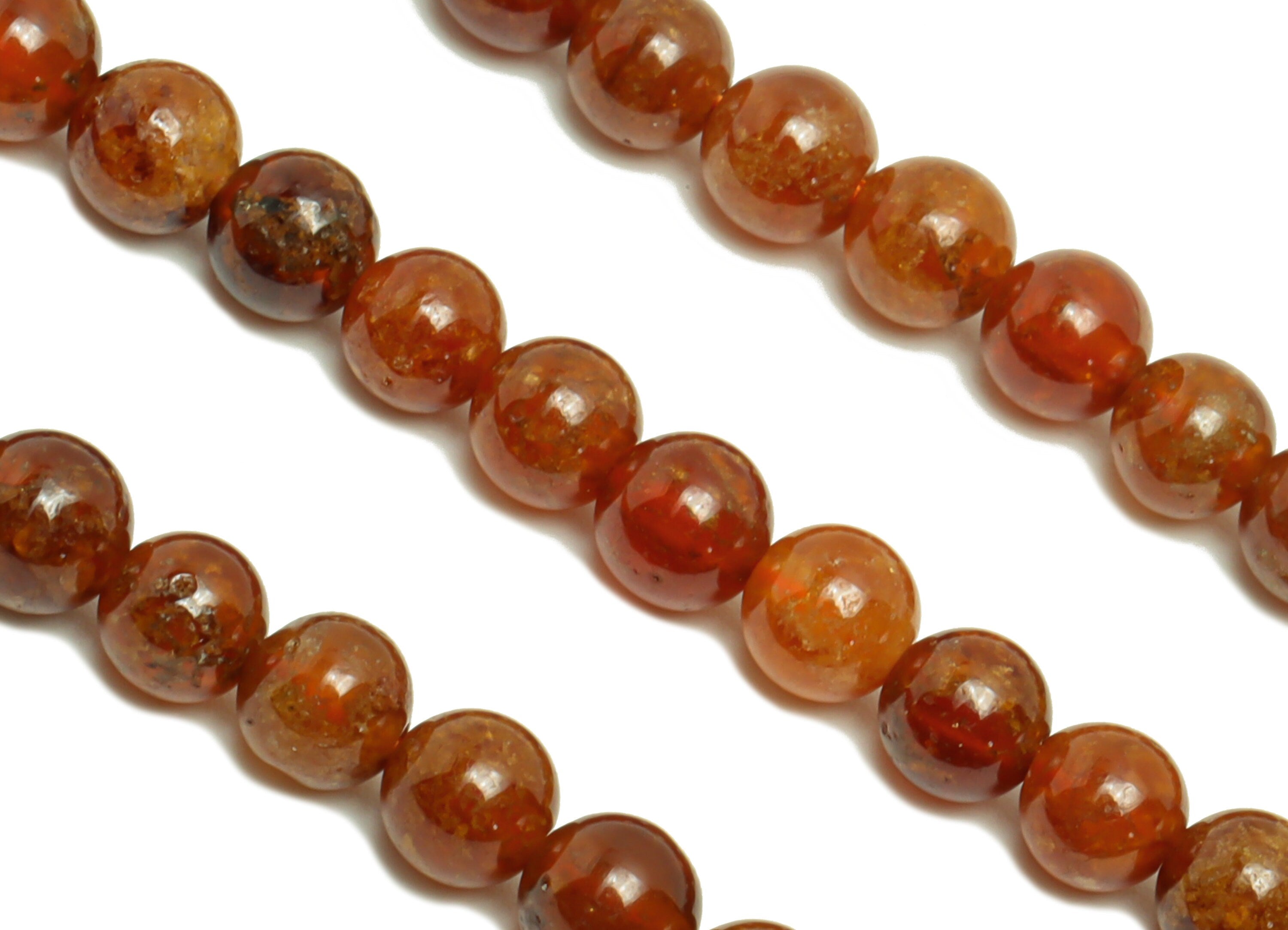 4mm Mozambique Garnet Round Beads - Beads Crystal - Gemstone Mozambique Garnet Beads - 15.5 &quot;/ Strand Beads - Natural Crystal Beads - NS2063 - DOMEDBAZAAR