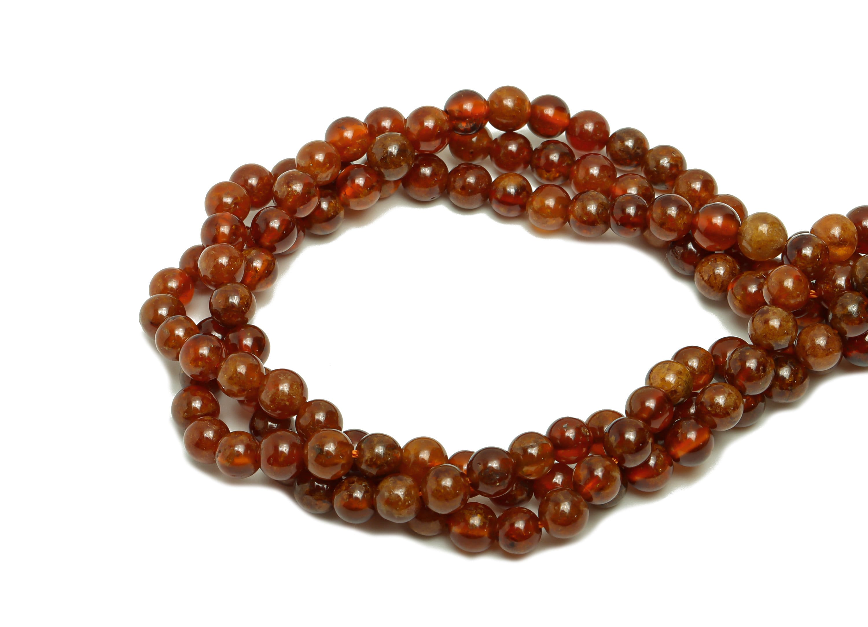 4mm Mozambique Garnet Round Beads - Beads Crystal - Gemstone Mozambique Garnet Beads - 15.5 &quot;/ Strand Beads - Natural Crystal Beads - NS2063 - DOMEDBAZAAR