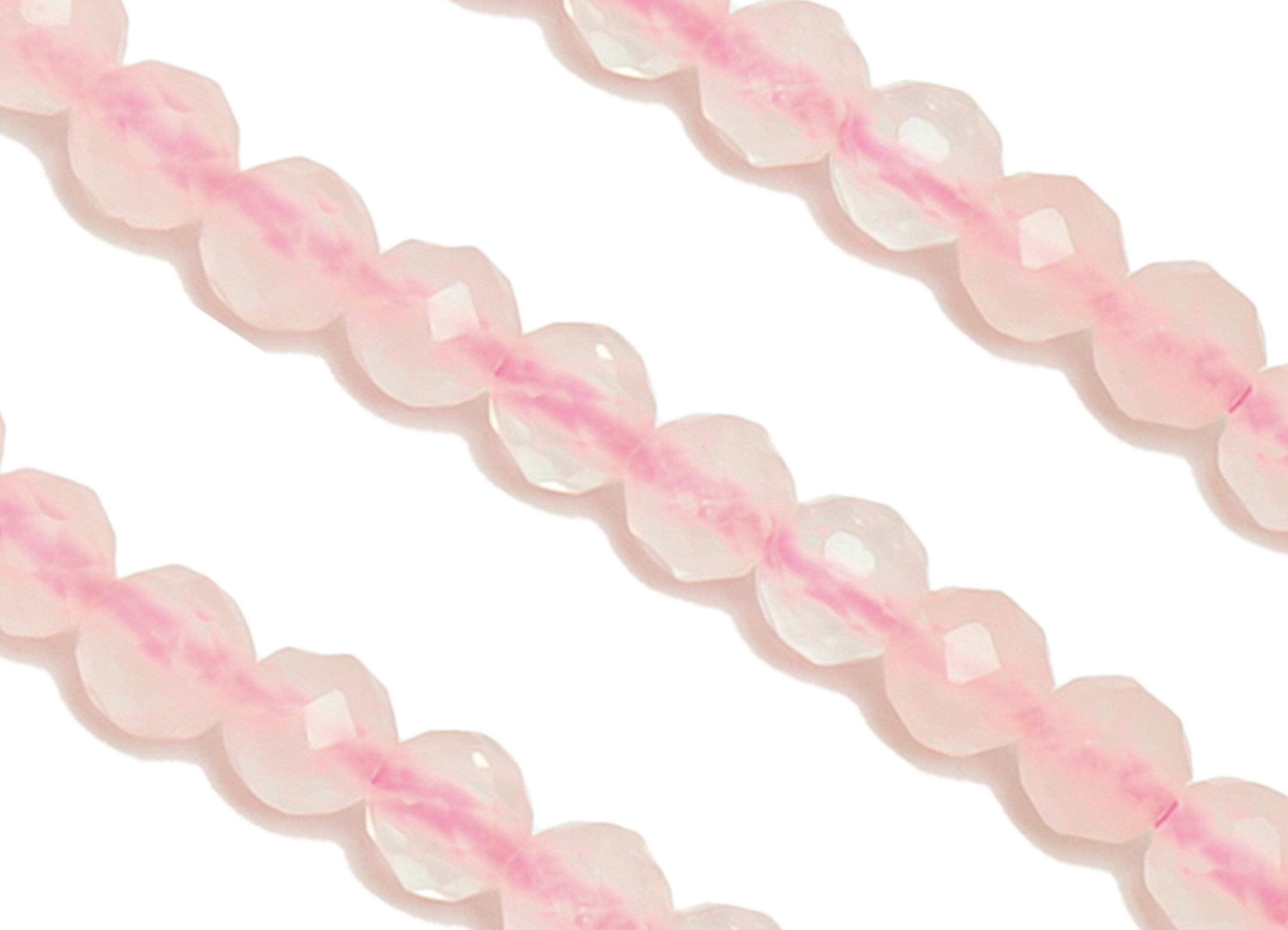2.5mm Rose Quartz Round Beads - Crystal Beads - Gemstone Rose Quartz Beads - 15.5 &quot;/ Strand Faceted Round Beads - Rose Quartz Beads - NS2051 - DOMEDBAZAAR