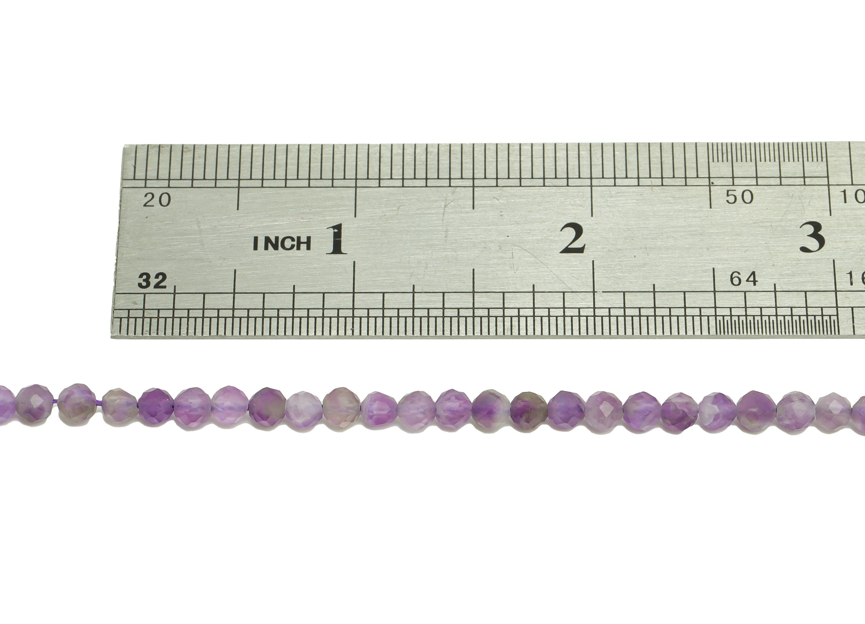 4.3mm Purple Amethyst Round Beads - Gemstone Beads - Natural Stone Beads - Crystal Beads - Amethyst Beads - 15.5 &quot;/ Strand - NS2054 - DOMEDBAZAAR