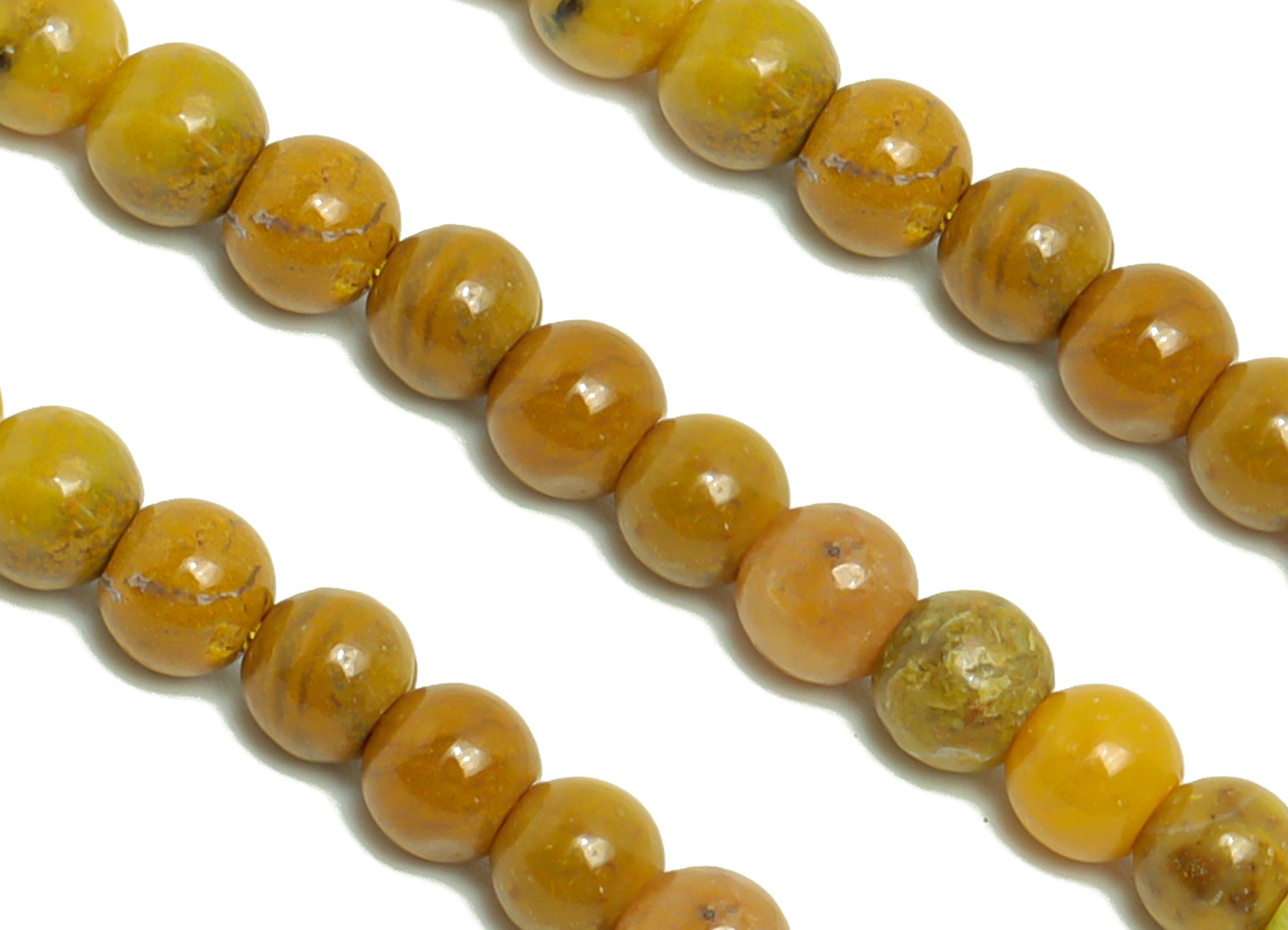 3.5mm Yellow Opal Round Beads - Natural Beads Crystal - Gemstone Yellow Opal Beads - 15.5 &quot;/ Strand Round Beads - Crystal Bead- NS2033 - DOMEDBAZAAR