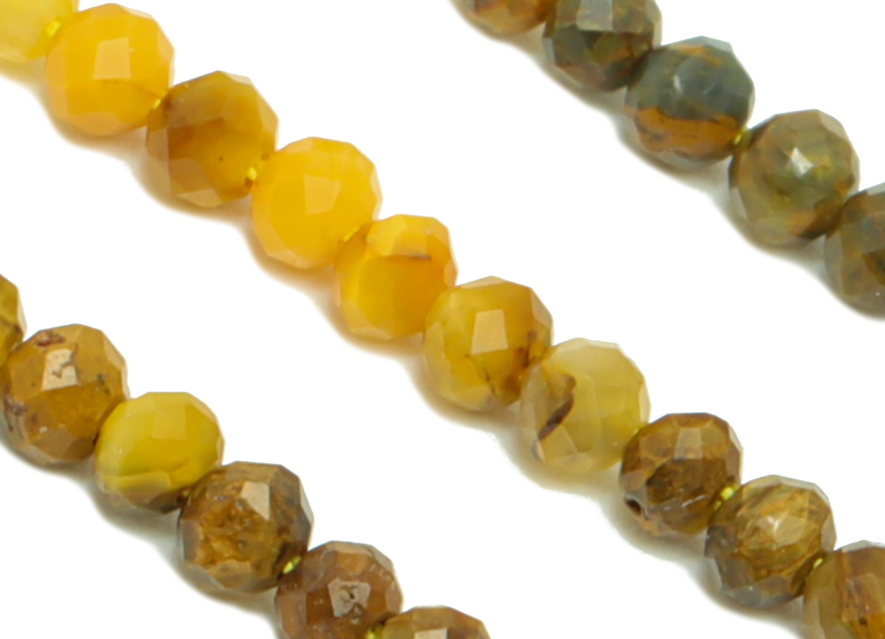 2.4mm Tiger Eye Round Beads - Natural Beads Crystal - Gemstone Tiger Eye Beads - 15.5 &quot;/ Strand Round Faceted Beads - Crystal Bead- NS2057 - DOMEDBAZAAR