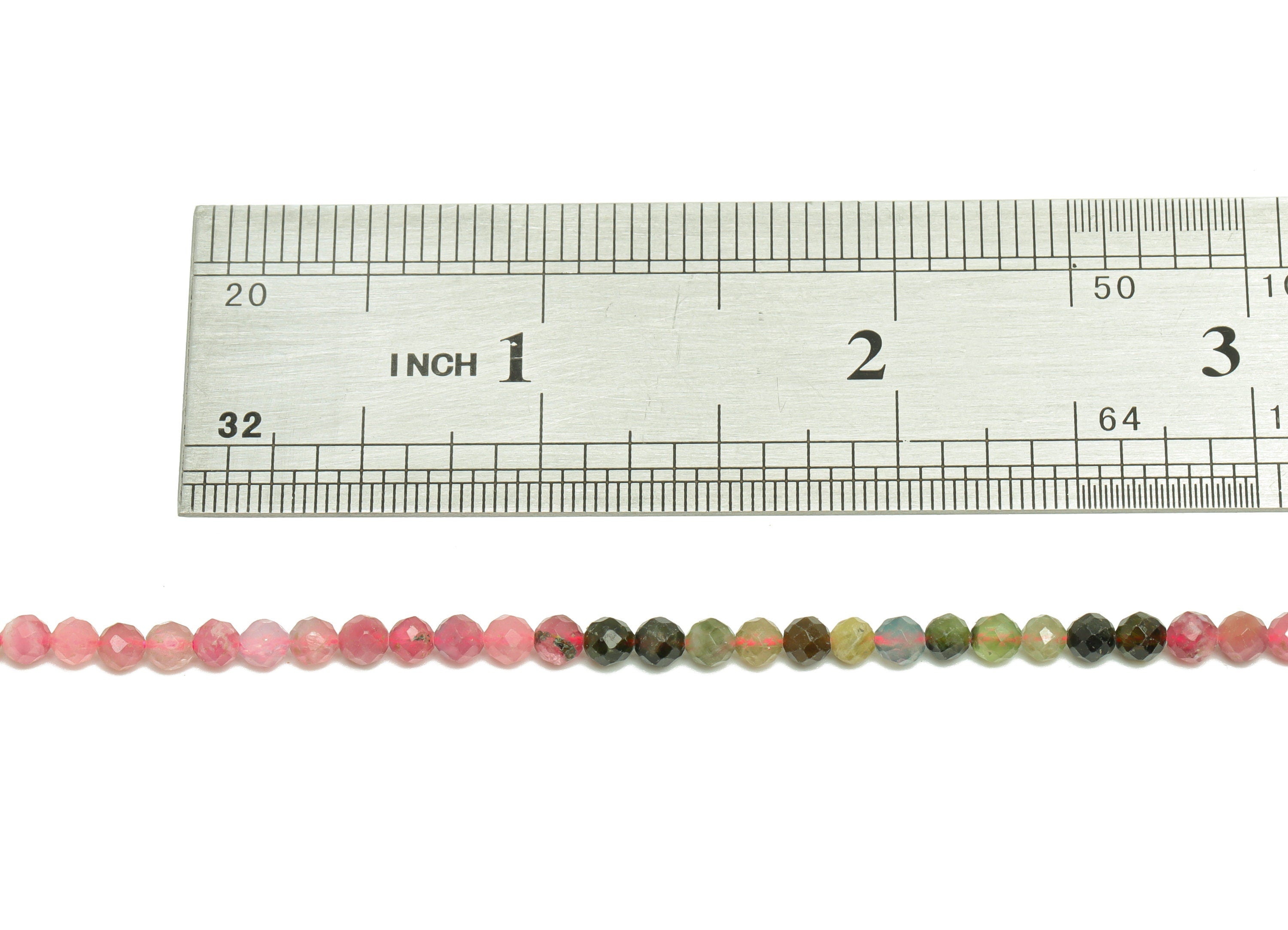 3.5mm Tourmaline Round Beads - Natural Stone Crystal - Gemstone Tourmaline Beads - 15.5 &quot;/ Strand Faceted Round Beads - Stone Beads - NS2049 - DOMEDBAZAAR