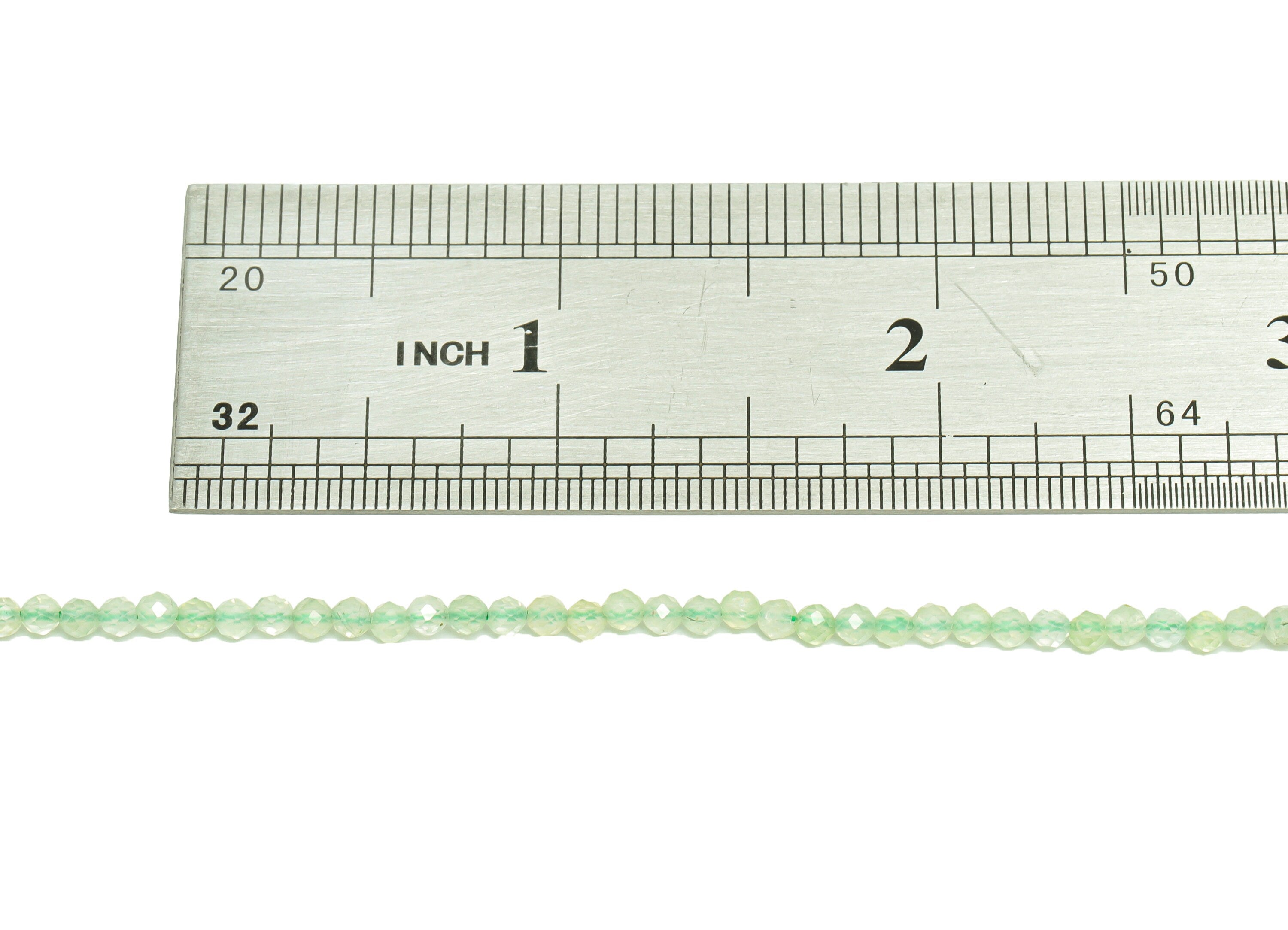 2.5mm Prehnite Round Beads - Natural Stone Crystal - Gemstone Prehnite Beads - 15.5 &quot;/ Strand Faceted Round Beads - Stone Beads - NS2050 - DOMEDBAZAAR