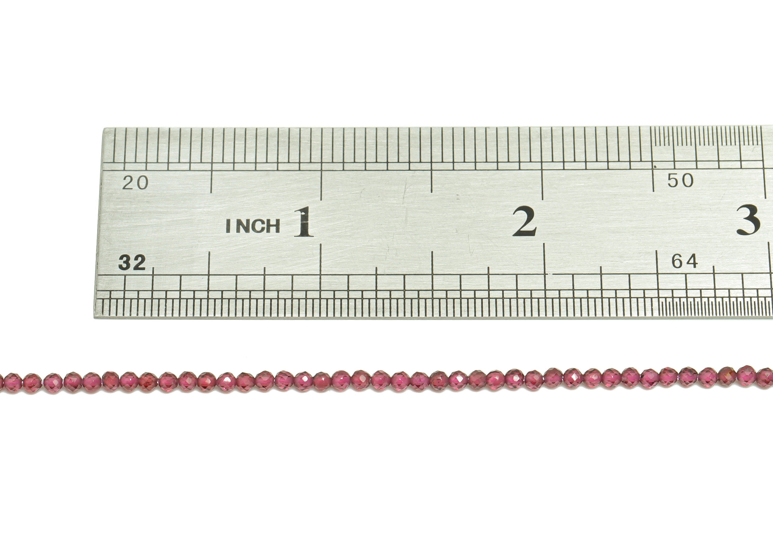 2mm Garnet Round Beads - Natural Stone Crystal - Gemstone Garnet Beads - 15.5 &quot;/ Strand Faceted Round Beads - Stone Beads - NS2045 - DOMEDBAZAAR
