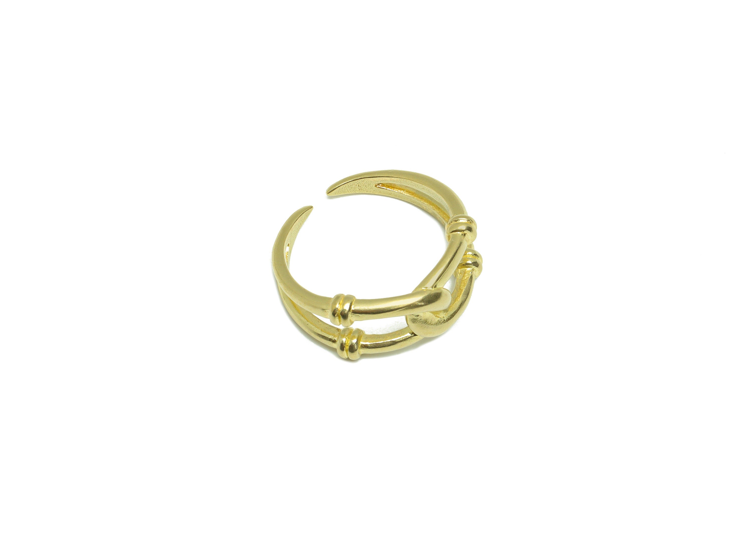 Brass Textured Cross Ring - Raw Brass Ring Settings - Brass Adjustable Rings - Brass Hammered Cross Rings - 20.5x 20.5x8.08mm - PP9203 - DOMEDBAZAAR
