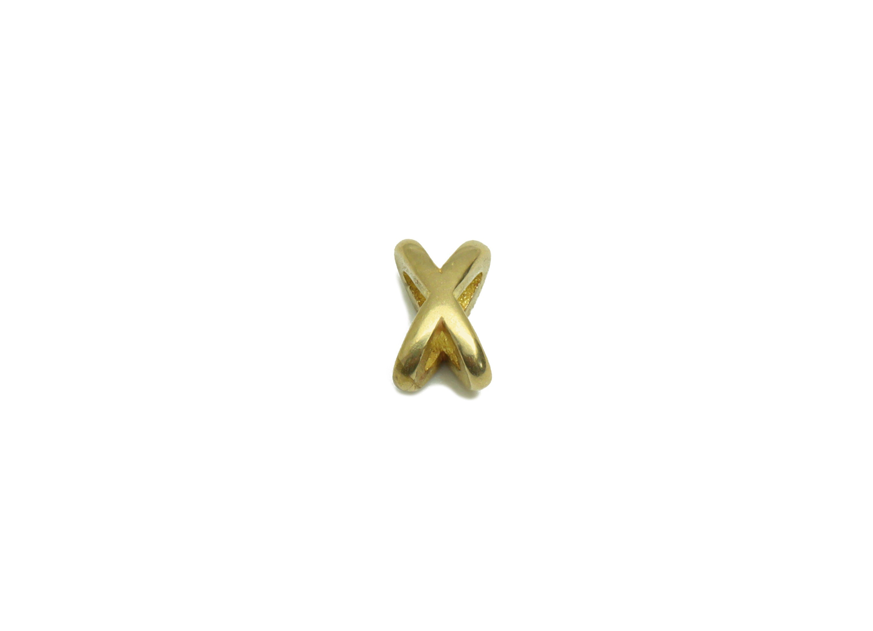 Brass Knot Bead Earring Charm - Raw Brass Star Spacer Bead Charm - Brass Wire Bead Earring Charm - Star Bracelet Bead - 7x4x4.4mm - PP9197 - DOMEDBAZAAR