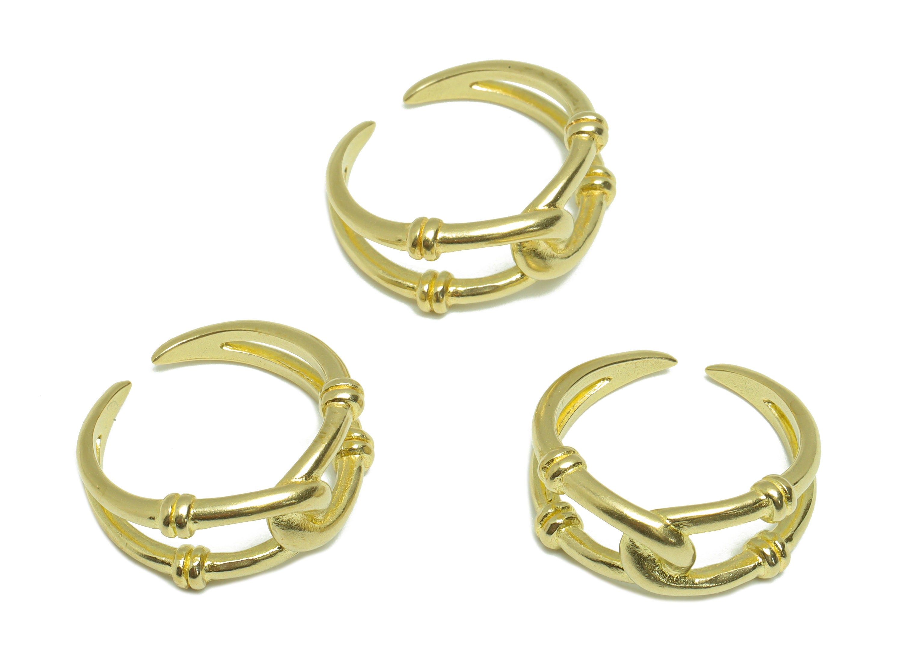 Brass Textured Cross Ring - Raw Brass Ring Settings - Brass Adjustable Rings - Brass Hammered Cross Rings - 20.5x 20.5x8.08mm - PP9203 - DOMEDBAZAAR