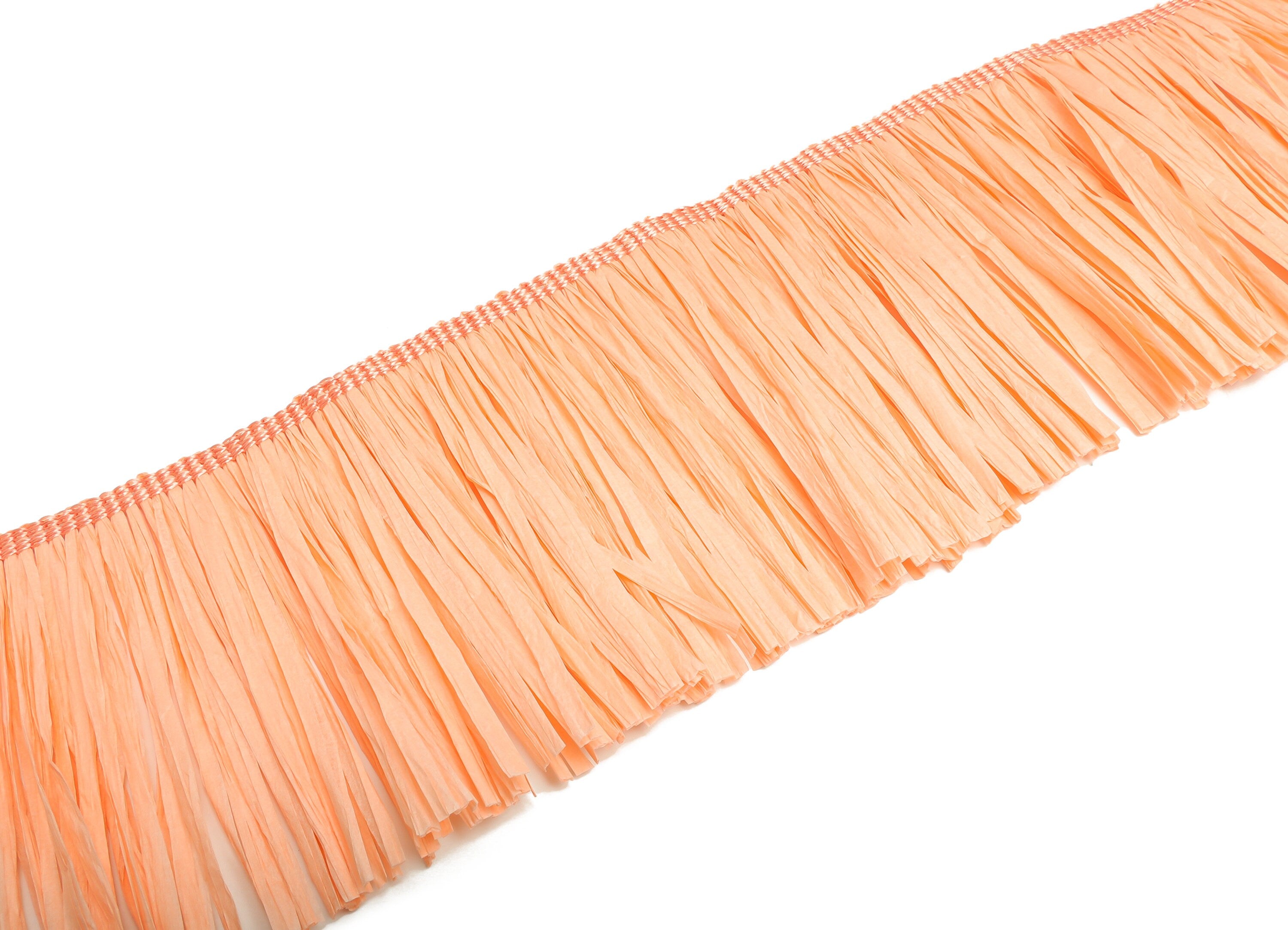 10.5cm Pink Raffia Tassel – Raffia Tassels Strip – Raffia Grass Tassels Skirt - Jewelry Accessories - Earring Finding - RS1072P - DOMEDBAZAAR