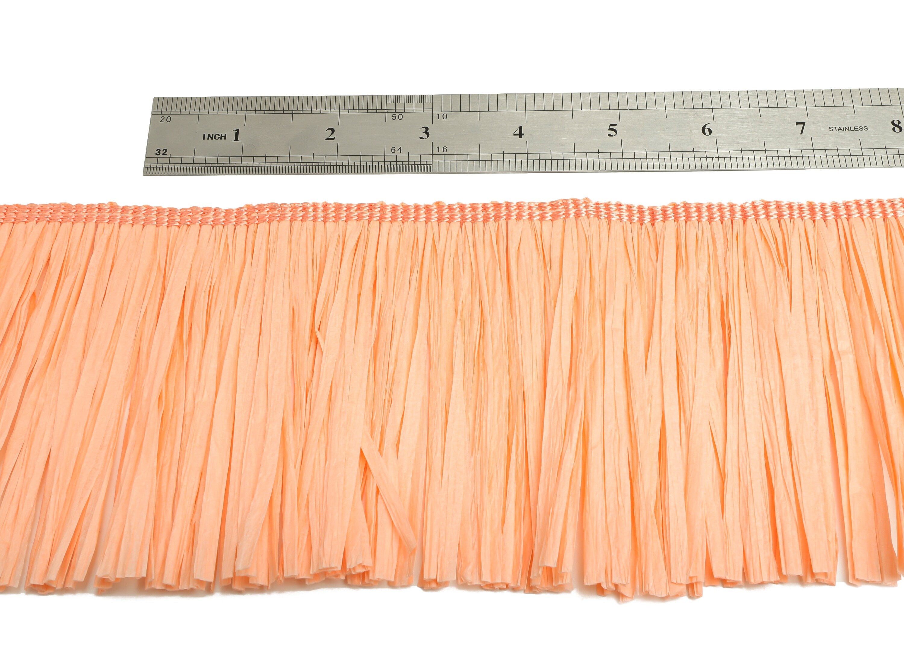 10.5cm Pink Raffia Tassel – Raffia Tassels Strip – Raffia Grass Tassels Skirt - Jewelry Accessories - Earring Finding - RS1072P - DOMEDBAZAAR