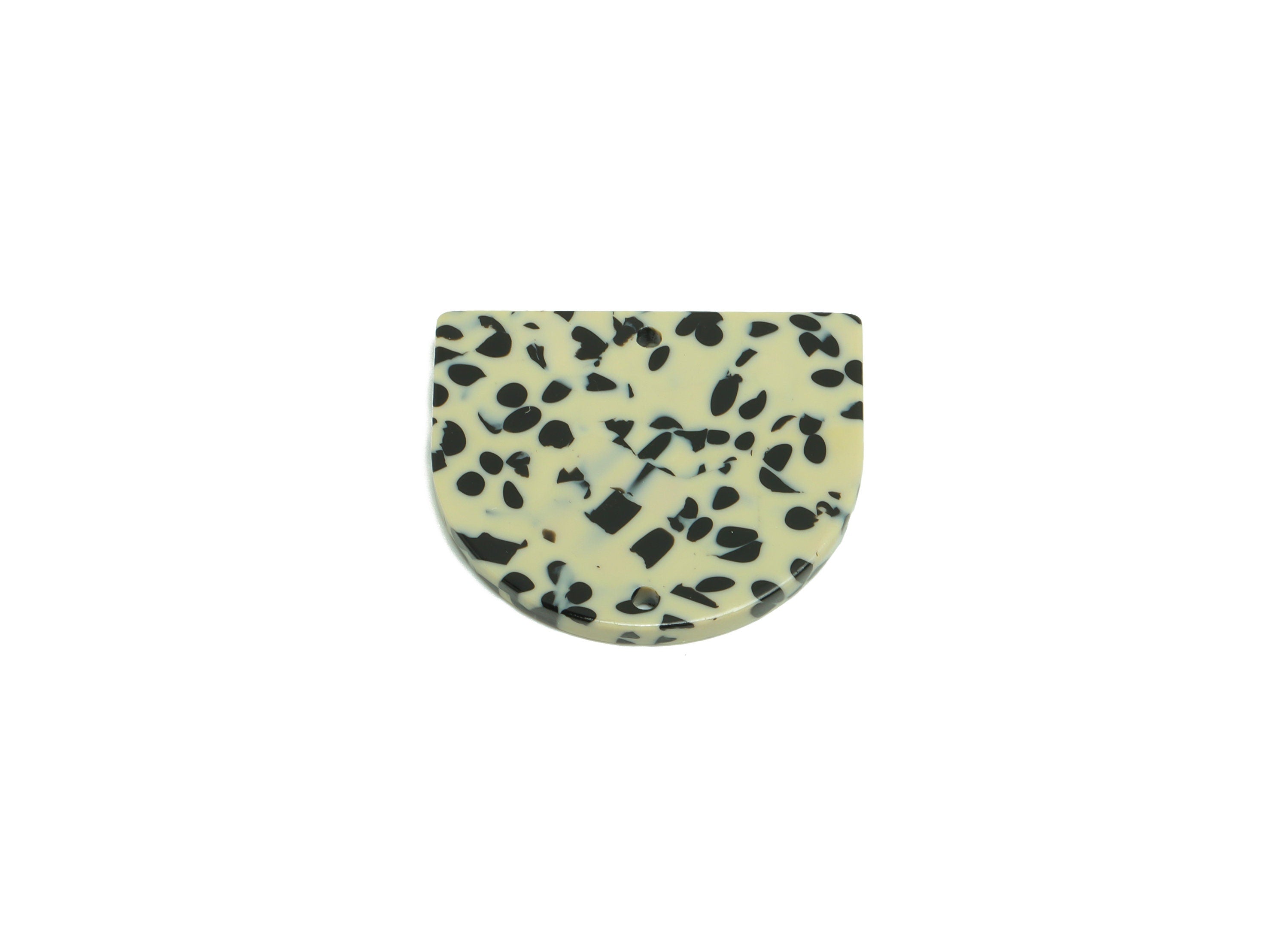 Acetic Acid D Earring Charms - Acetic Domed Earring Charm - Acetic Domed Pendant - Color Code:A785 - 27.67x23.87x2.65mm - AC2627-A785 - DOMEDBAZAAR