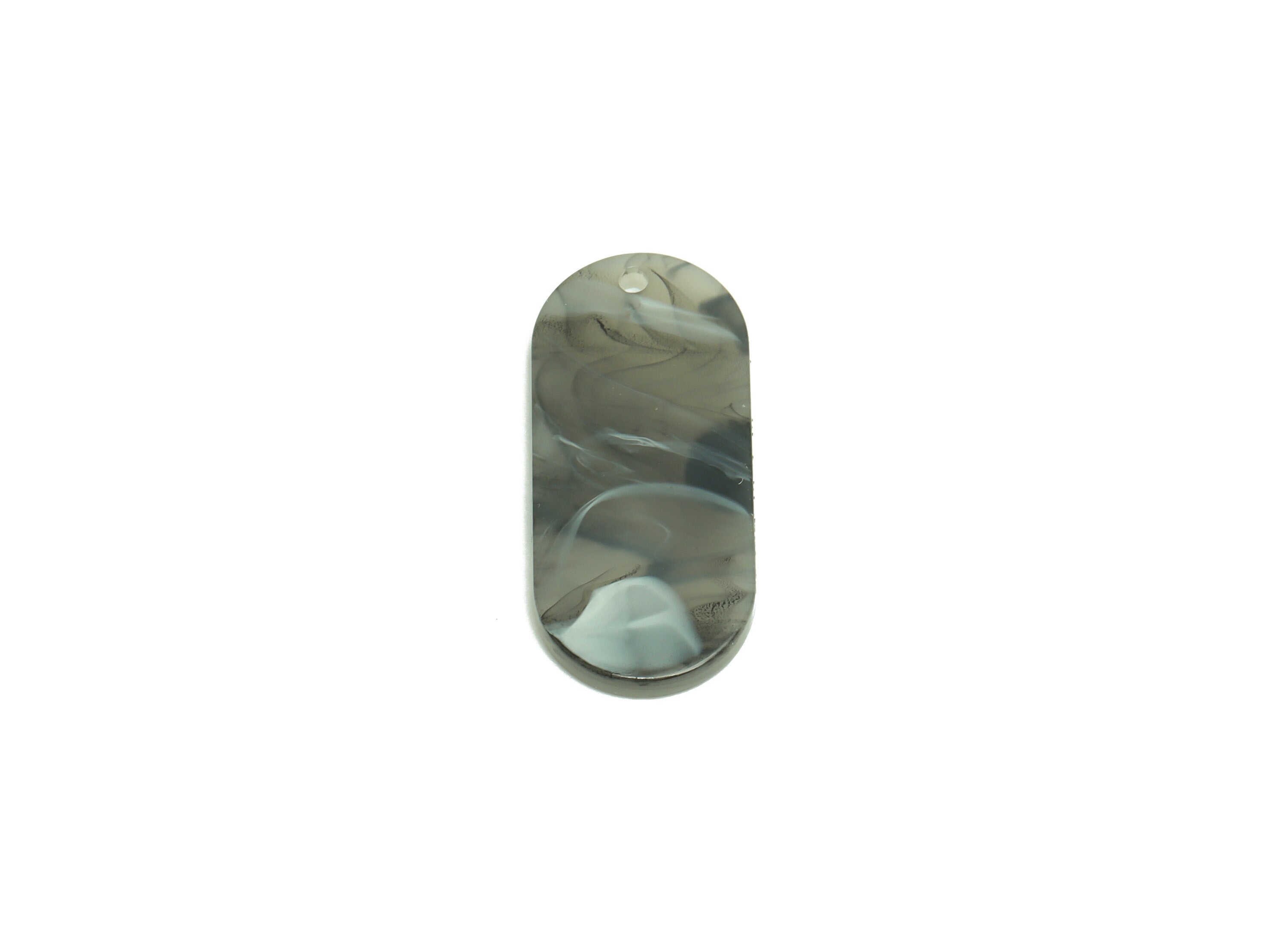 Acrylic Earring Charms - Acrylic Smoke Earrings Charms - Oval Pendant - Jewelry Supplies - Color Code: A1035 - 26.6x11.7x2.65mm - AC1209 - DOMEDBAZAAR