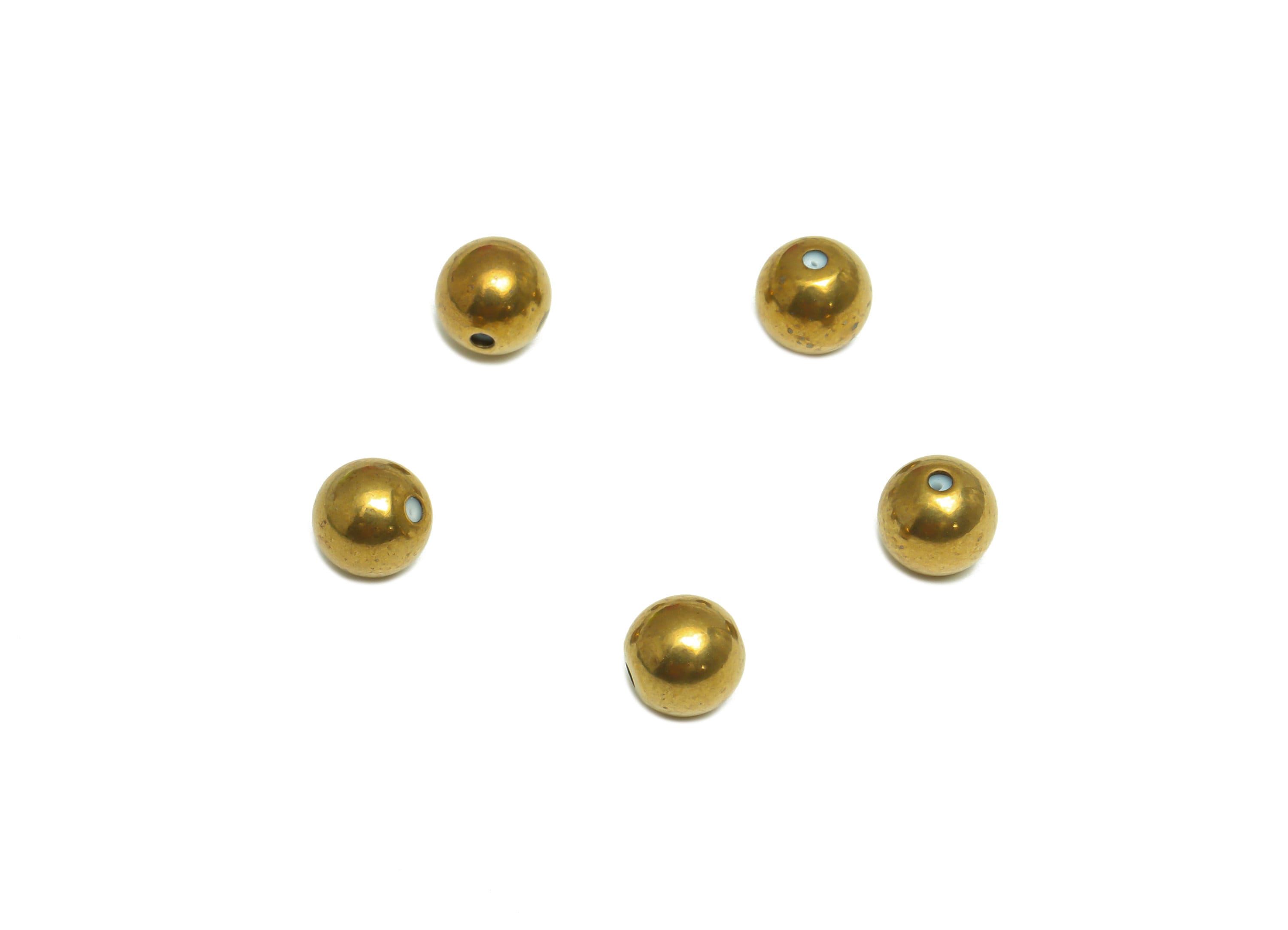 Brass Ball Earring Back - Brass Stud Earring Back Stopper - Earring Post Nuts Stopper - Rubber Earring Back - Post Back - 6x6x6mm - PP10127 - DOMEDBAZAAR