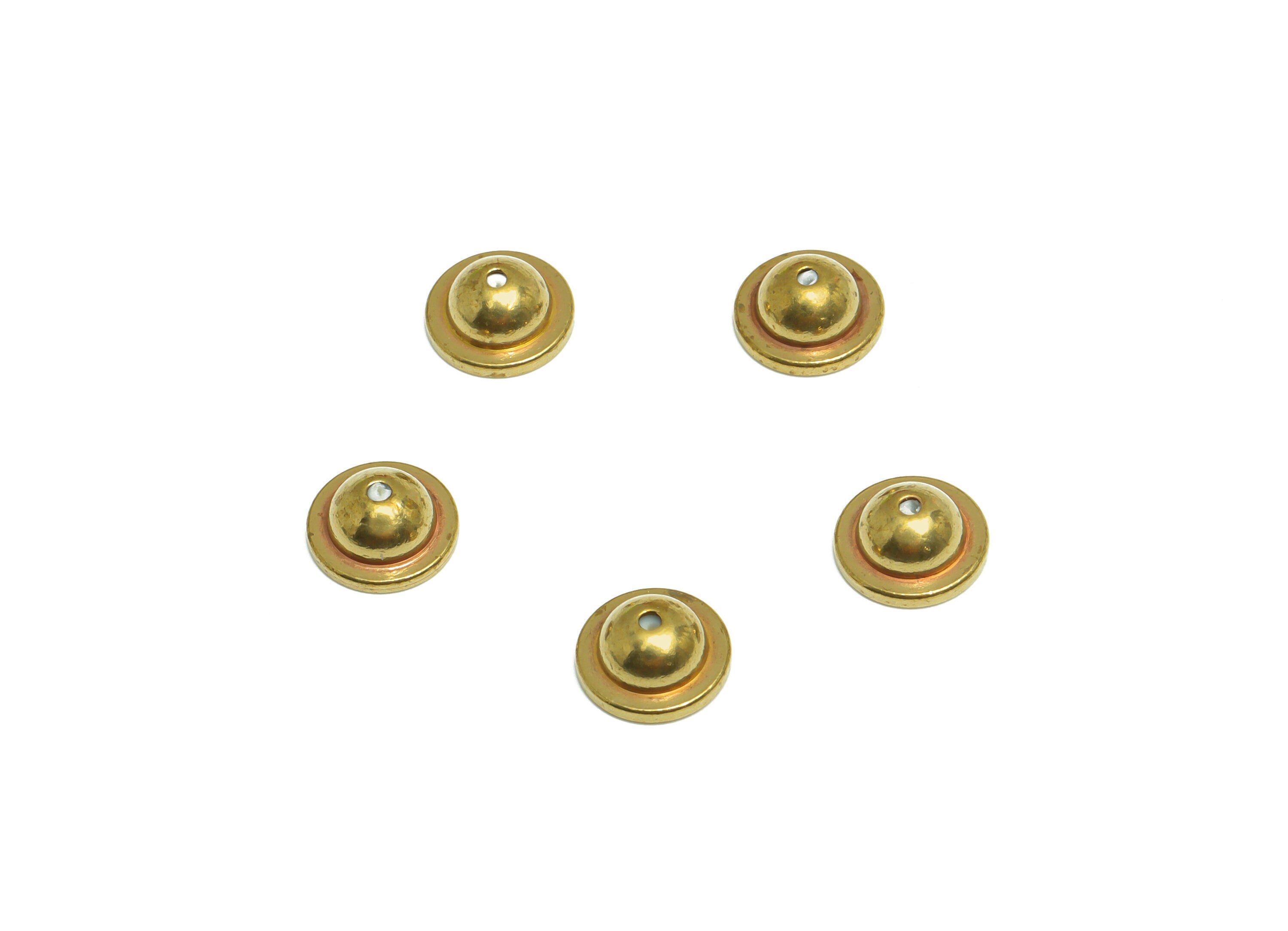 Brass Umbrella Earring Back - Brass Stud Earring Back Stopper - Earring Post Nuts Stopper - Rubber Earring Back - 8x8x3.6mm - PP10124 - DOMEDBAZAAR