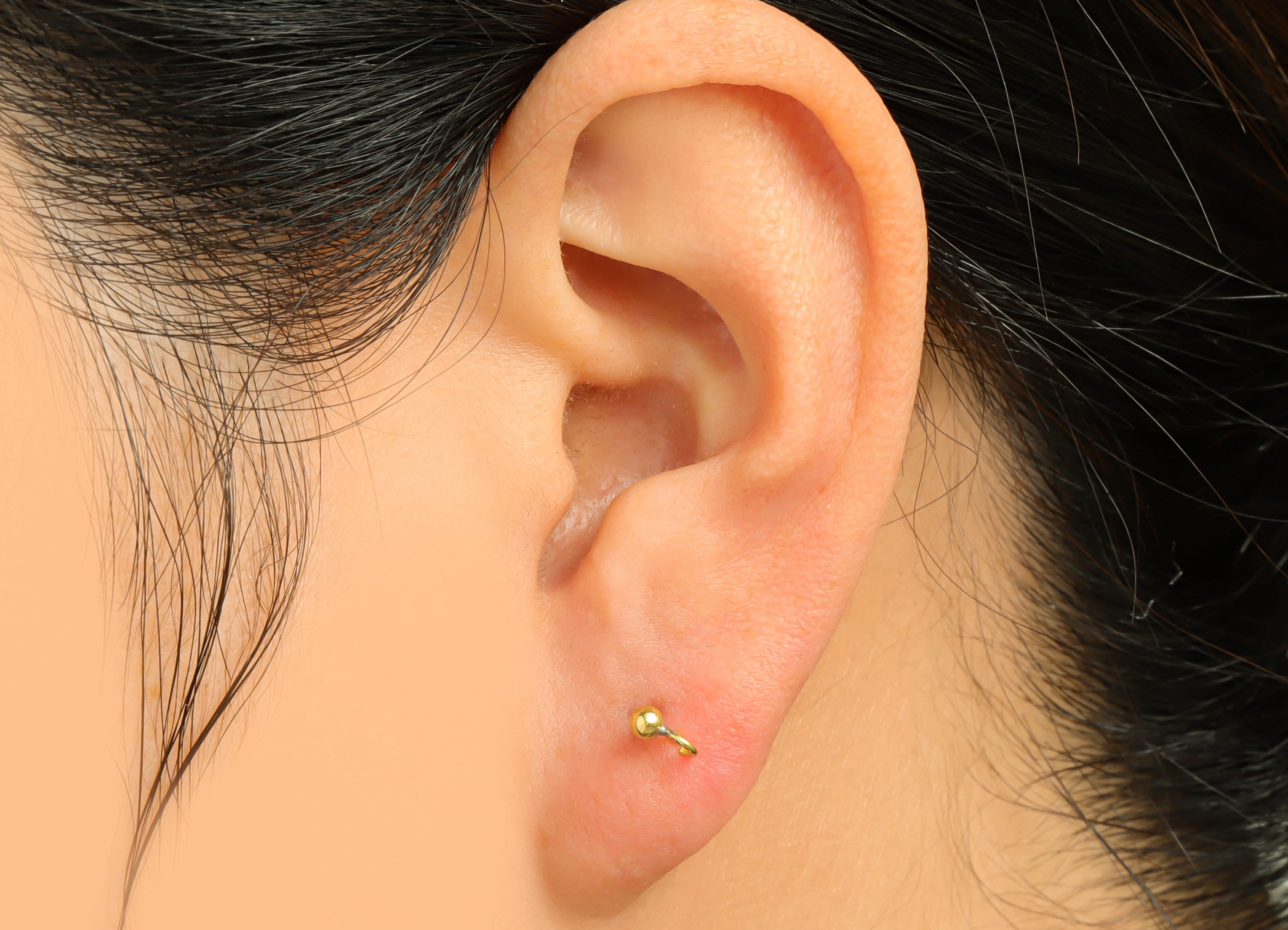 2.5mm Ball Stud Earrings With Loop - Brass Ball Pad Stud - Bead Earring Post- Earring Open Loop - Jewelry Supplies - 14x5x2mm -PP9899-2.5 - DOMEDBAZAAR