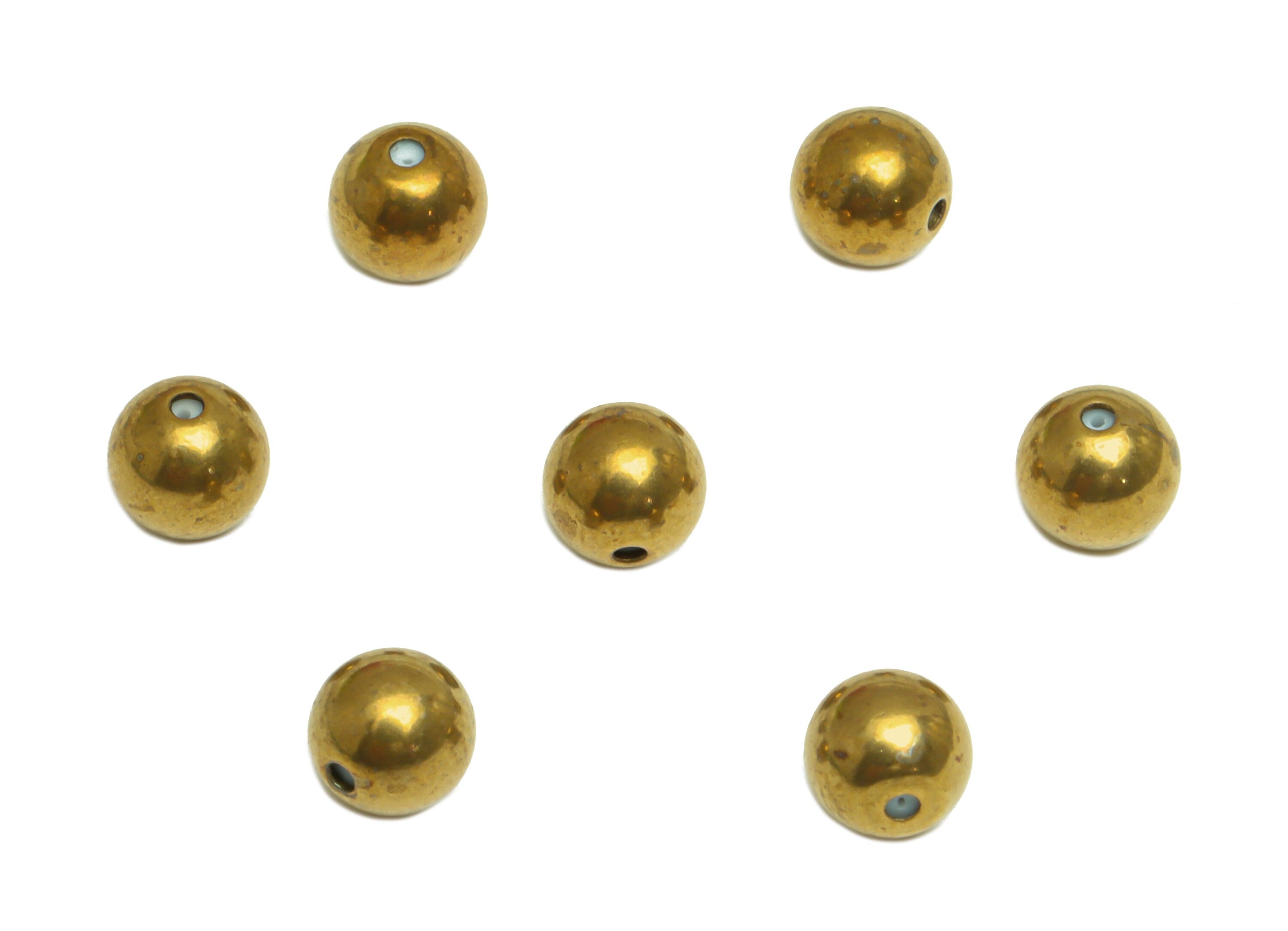 Brass Ball Earring Back - Brass Stud Earring Back Stopper - Earring Post Nuts Stopper - Rubber Earring Back - Post Back - 6x6x6mm - PP10127 - DOMEDBAZAAR