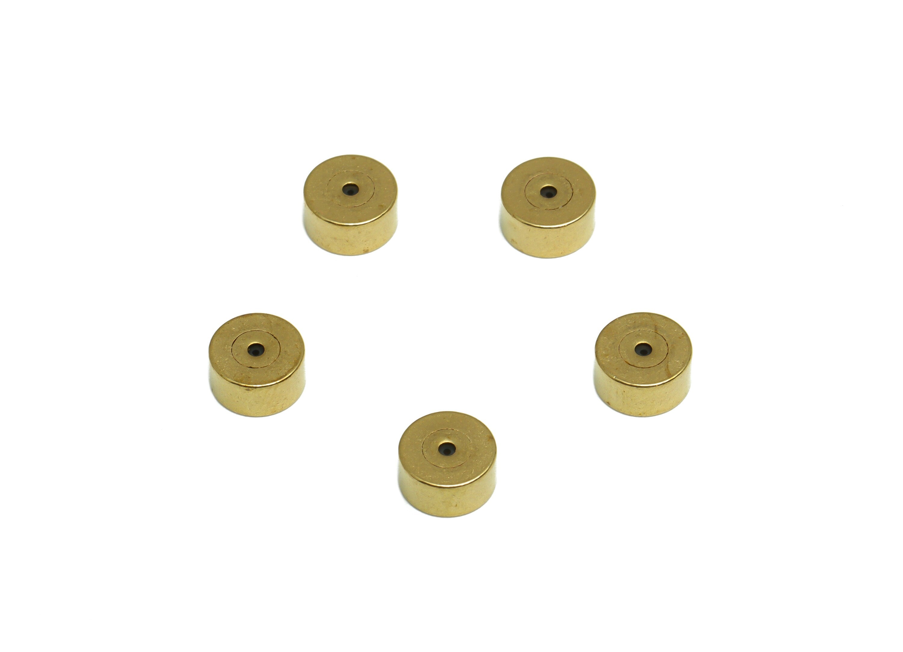 Brass Ball Earring Back - Brass Cylinder Earring Back Stopper - Earring Post Nuts Stopper - Rubber Earring Back - 6x6x3mm - PP10128 - DOMEDBAZAAR