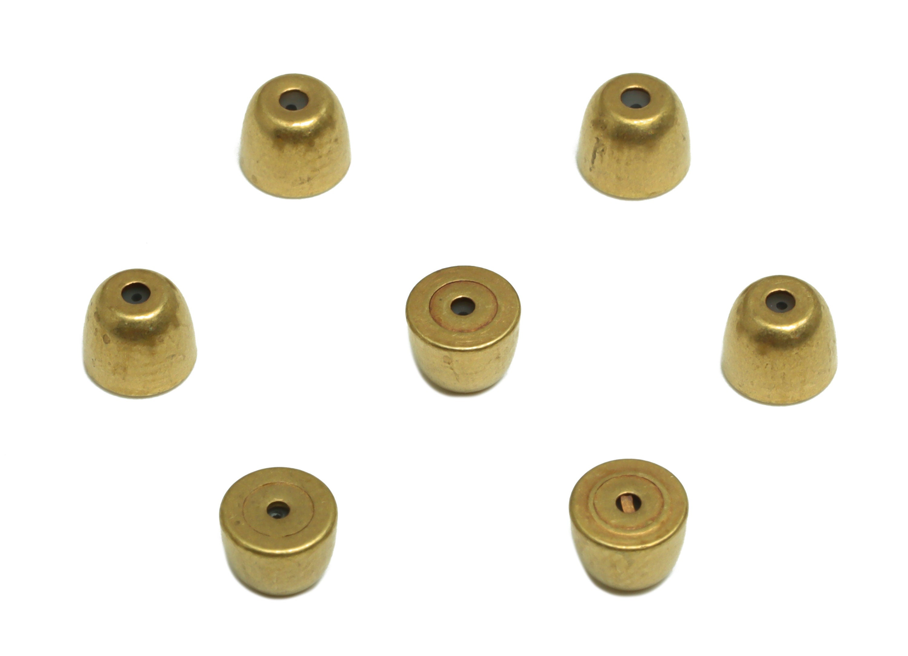 Brass Domed Cone Earring Back - Brass Stud Earring Back Stopper - Earring Post Nuts Stopper - Rubber Earring Back - 4x5x4mm - PP10130 - DOMEDBAZAAR