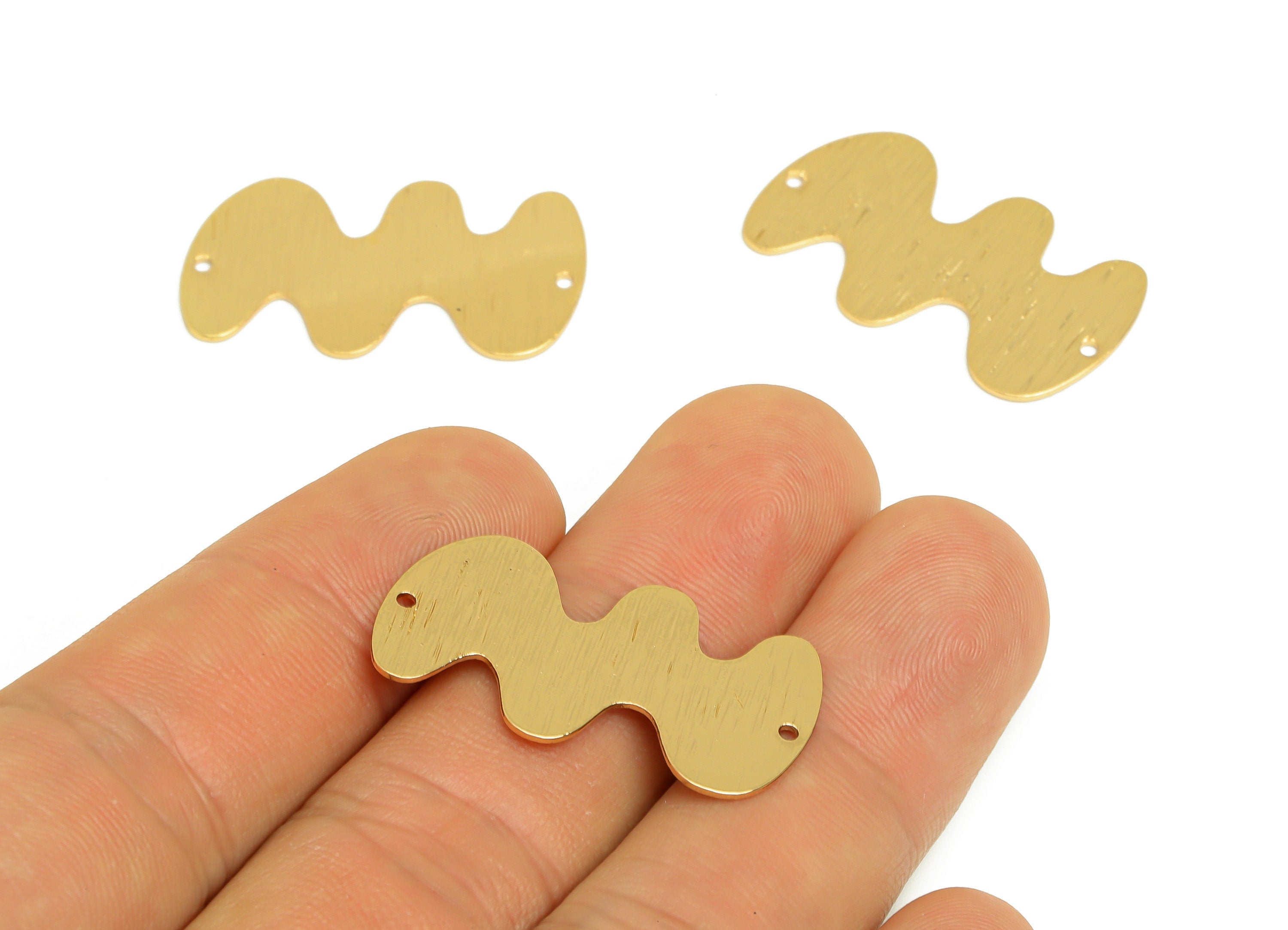 Brass Textured Could Earring Connector - Raw Brass Could Earring Charms - Earring Findings - Jewelry Supplies - 30.5x17.1x0.7mm - PP10342 - DOMEDBAZAAR