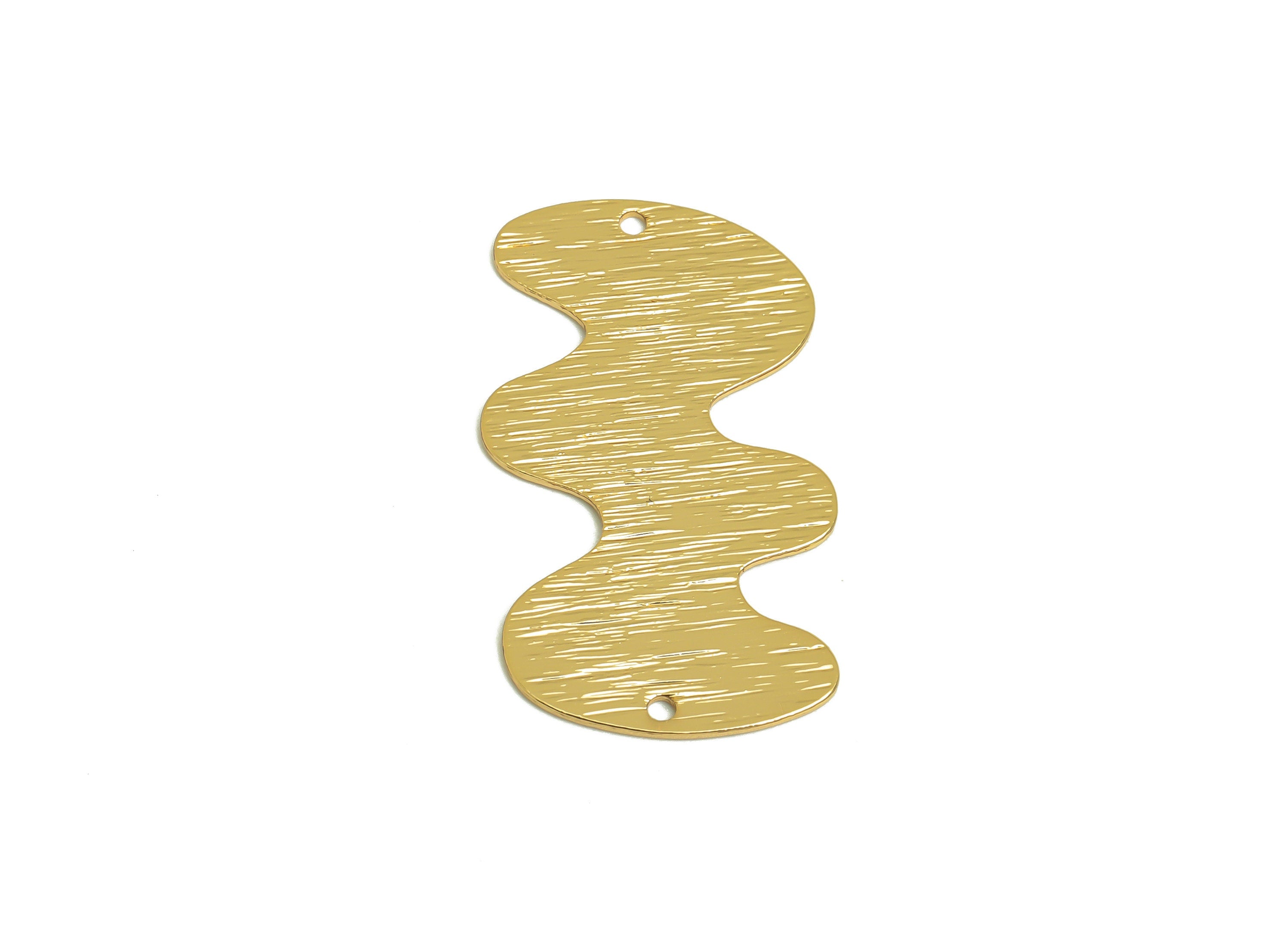 Brass Textured Could Earring Connector - Raw Brass Could Earring Charms - Earring Findings - Jewelry Supplies - 30.5x17.1x0.7mm - PP10342 - DOMEDBAZAAR