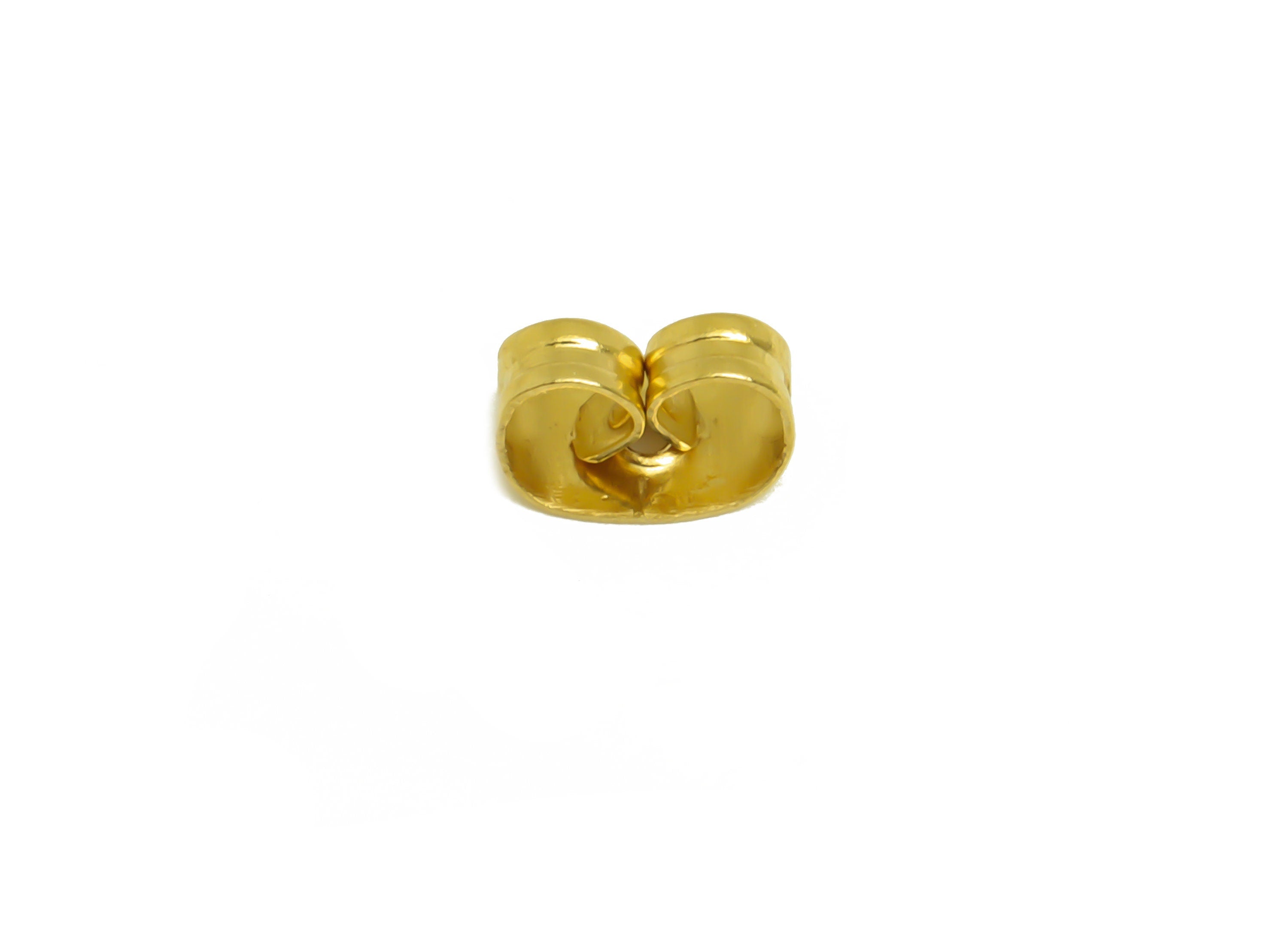 Brass Stud Earring Backs Stoppers - Raw Brass Earring Posts Nuts Stoppers - Ear Wire Backs - Jewelry Supplies - 6.3x4.1x3.3mm - PP10360 - DOMEDBAZAAR