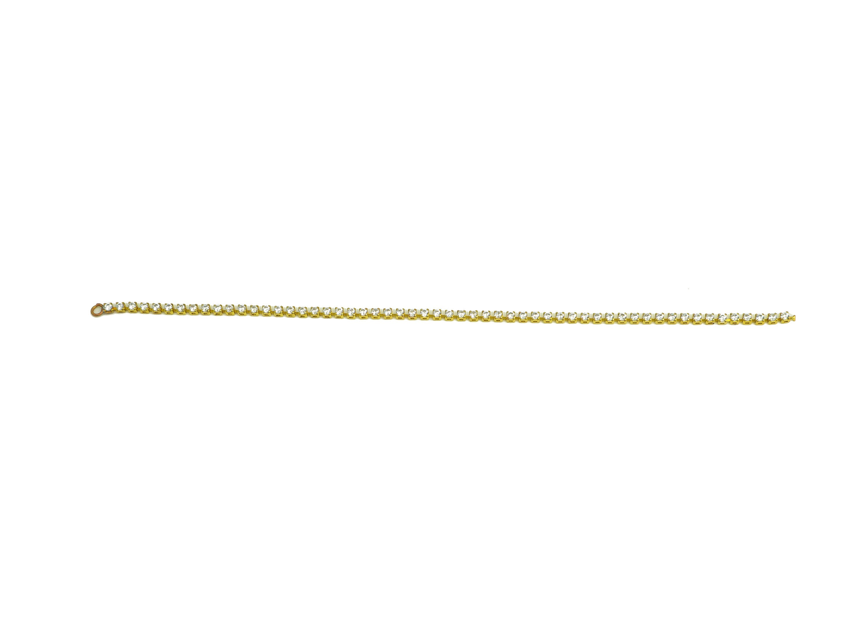 12cm Brass CZ Tassel Earring Charm - Brass Zircon Tassel Bead Hanging Charm - Brass Cubic Zircon Chain Dangle Charm - 12x1x1mm - PP10629-12 - DOMEDBAZAAR