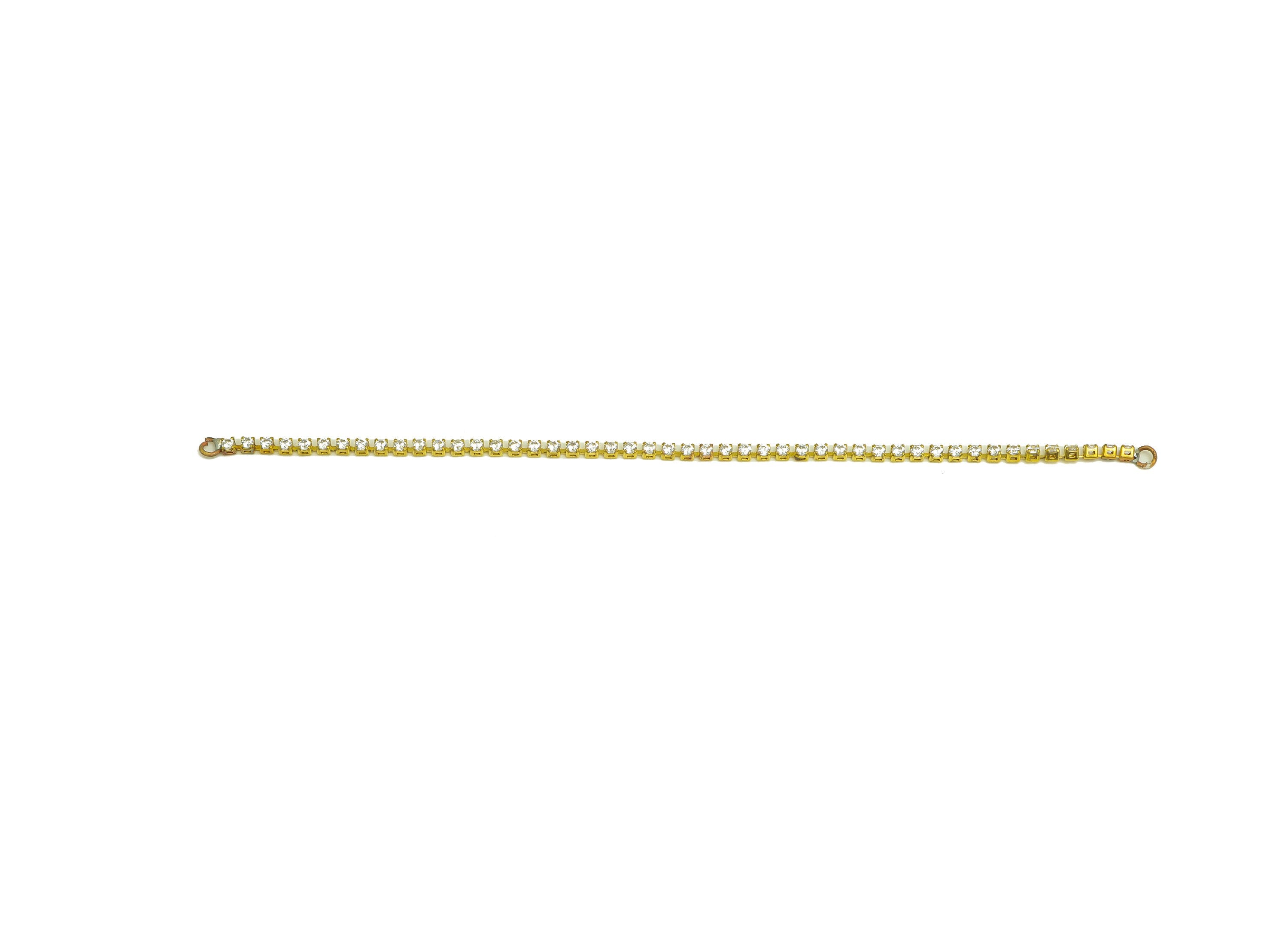 10cm CZ Tassel Earring Connector - Brass Zircon Tassel Hang Earring Charm - Brass Cubic Zircon Chain Dangle Charm - 10x1x1.65mm - PP10630-7 - DOMEDBAZAAR