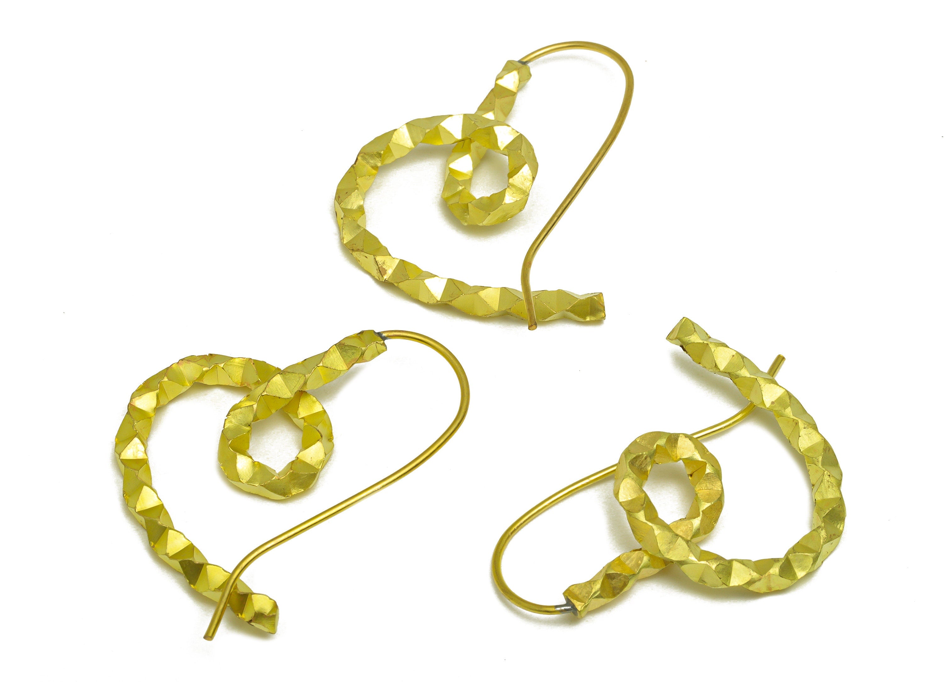 Brass Heart Hoop Earring Wire - Raw Brass Textured Ear Wire - Brass Hoop Ear Wire - Brass Ear Wire - Earring Finding - 33x28x2.8mm- PP10590 - DOMEDBAZAAR