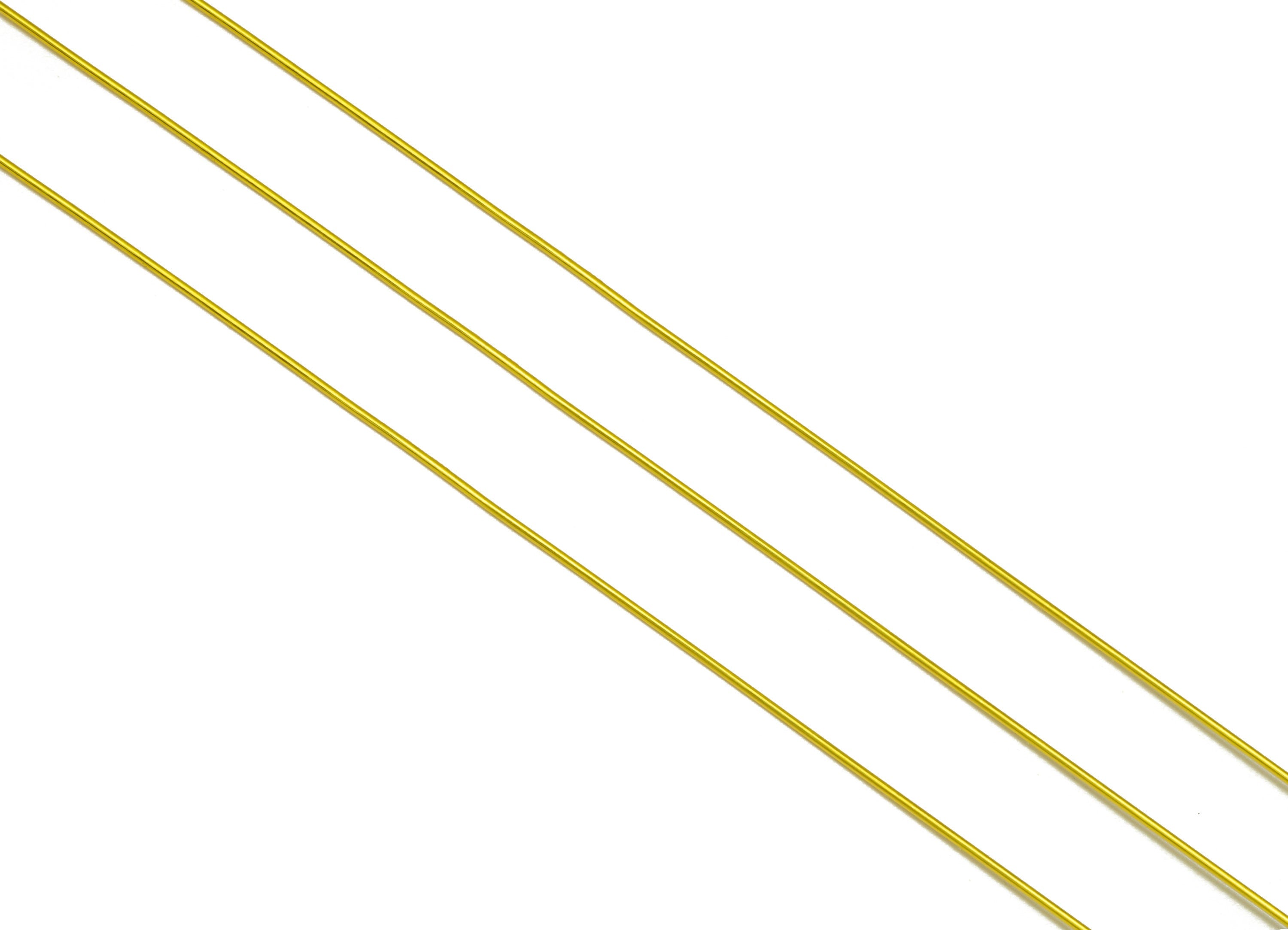 0.6mm Brass Wire - Wrapping Wire - Bulk Wire Beading - Gold Tone Plating - Solid Gold Brass Wire - Jeweler Making - 0.6x0.6mm - PP10495-60 - DOMEDBAZAAR