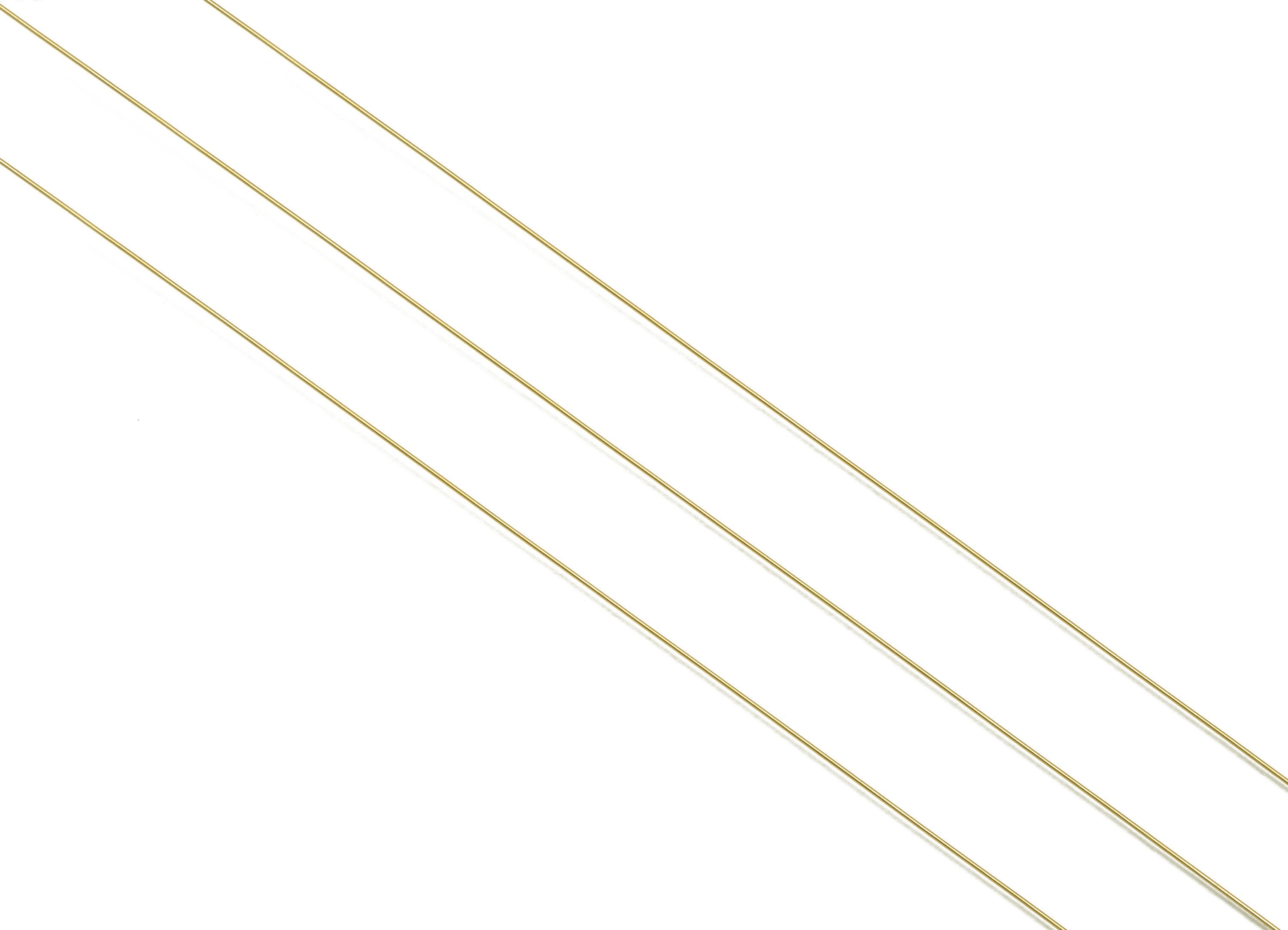 0.3mm Brass Wire - Wrapping Wire - Bulk Wire Beading - KC Gold Tone Plating - Solid Gold Brass Wire - Jeweler Making - 0.3x0.3mm -PP10494-30 - DOMEDBAZAAR