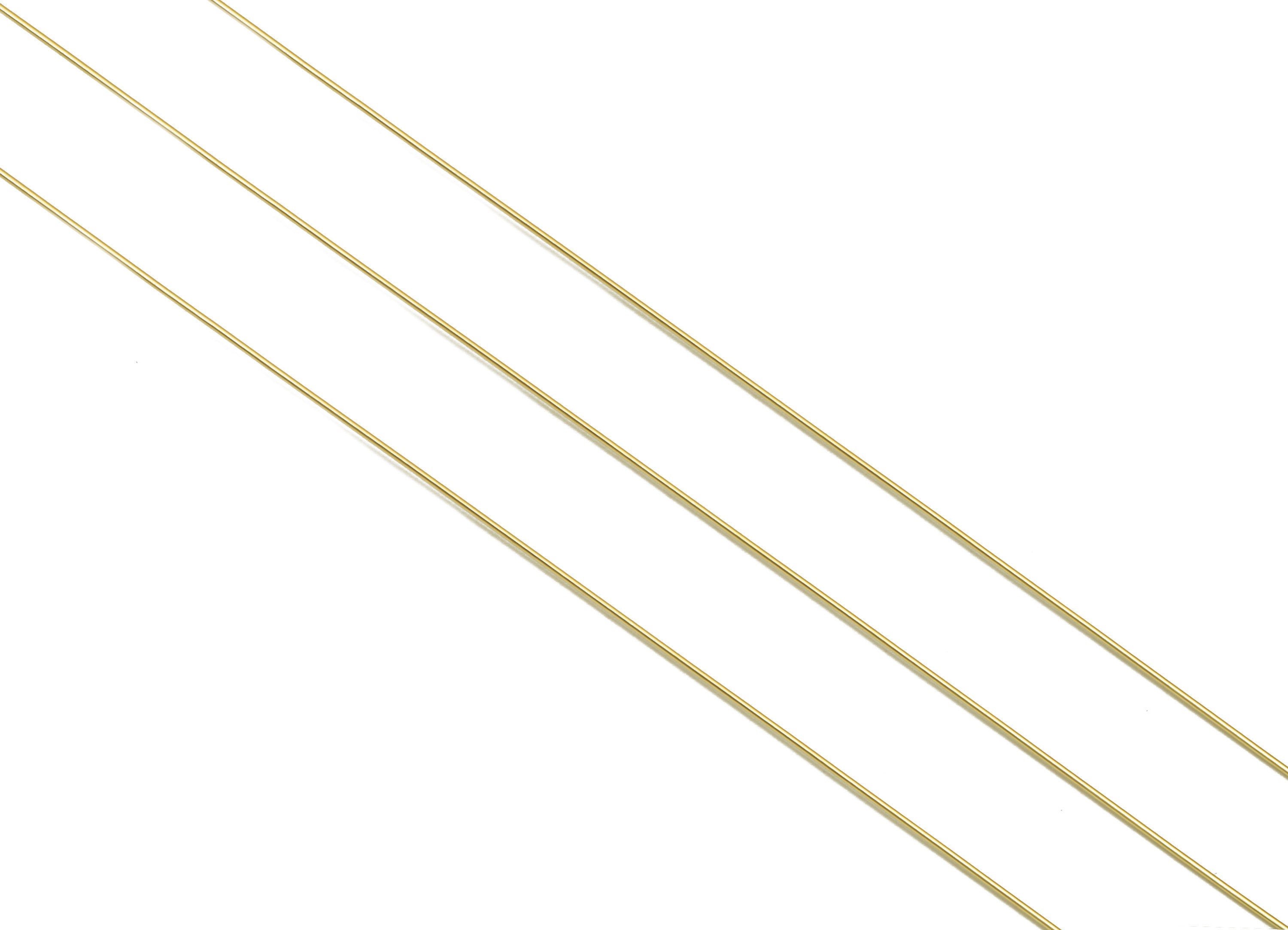 0.5mm Brass Wire - Wrapping Wire - Bulk Wire Beading - KC Gold Tone Plating - Solid Gold Brass Wire - Jeweler Making - 0.5x0.5mm -PP10494-50 - DOMEDBAZAAR