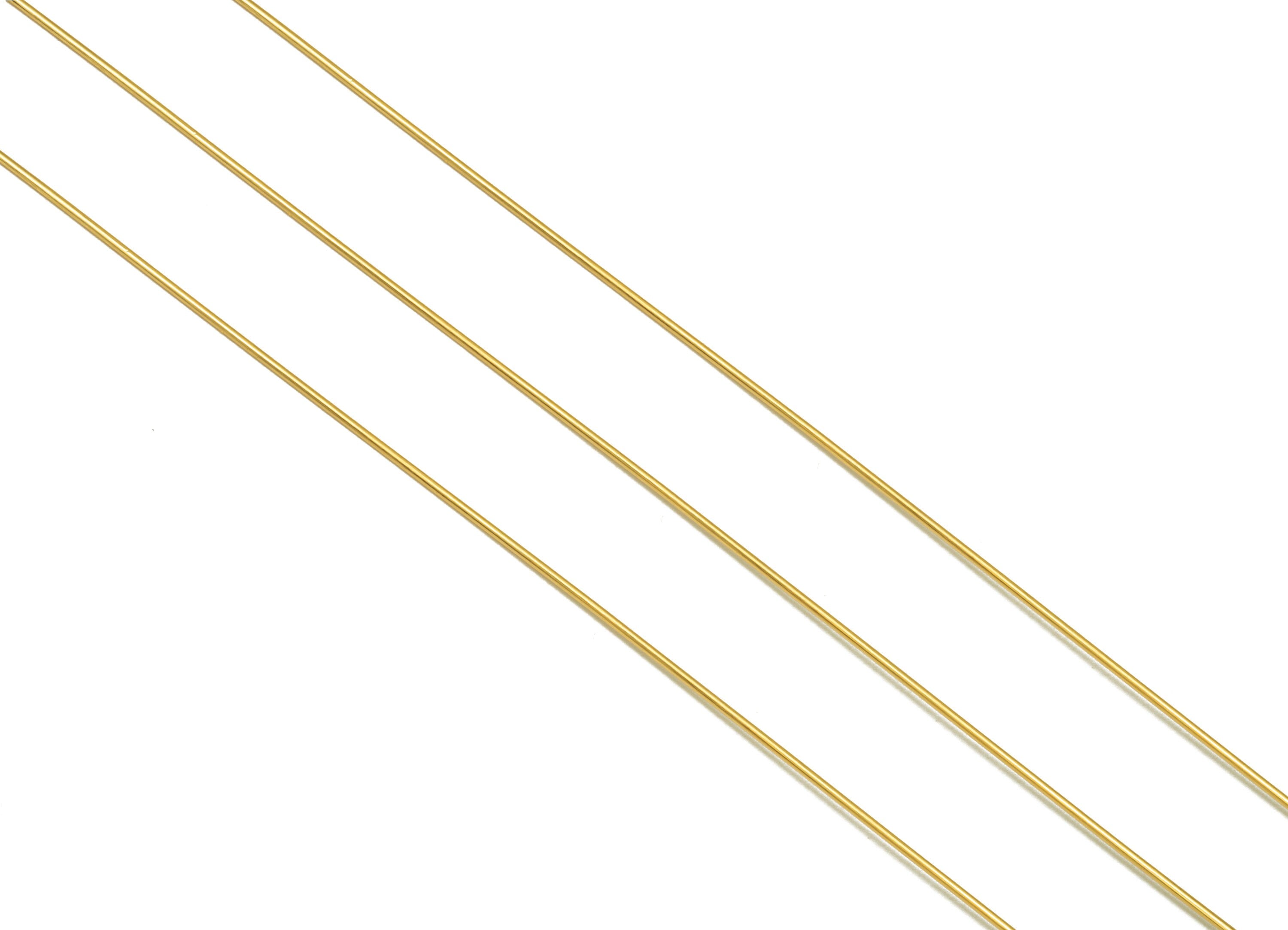 0.6mm Brass Wire - Wrapping Wire - Bulk Wire Beading - KC Gold Tone Plating - Solid Gold Brass Wire - Jeweler Making - 0.6x0.6mm -PP10494-60 - DOMEDBAZAAR