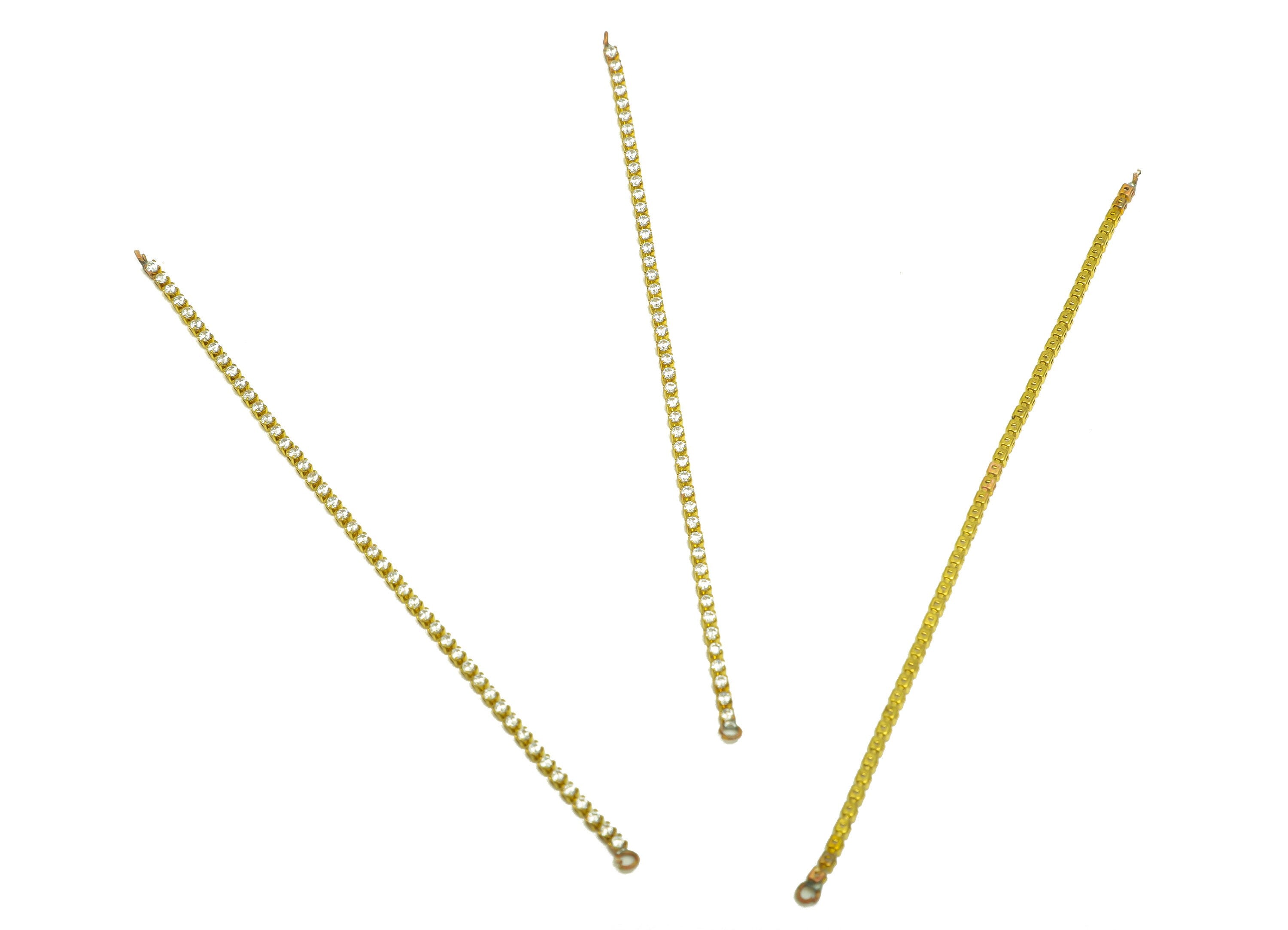 10cm CZ Tassel Earring Connector - Brass Zircon Tassel Hang Earring Charm - Brass Cubic Zircon Chain Dangle Charm - 10x1x1.65mm - PP10630-7 - DOMEDBAZAAR