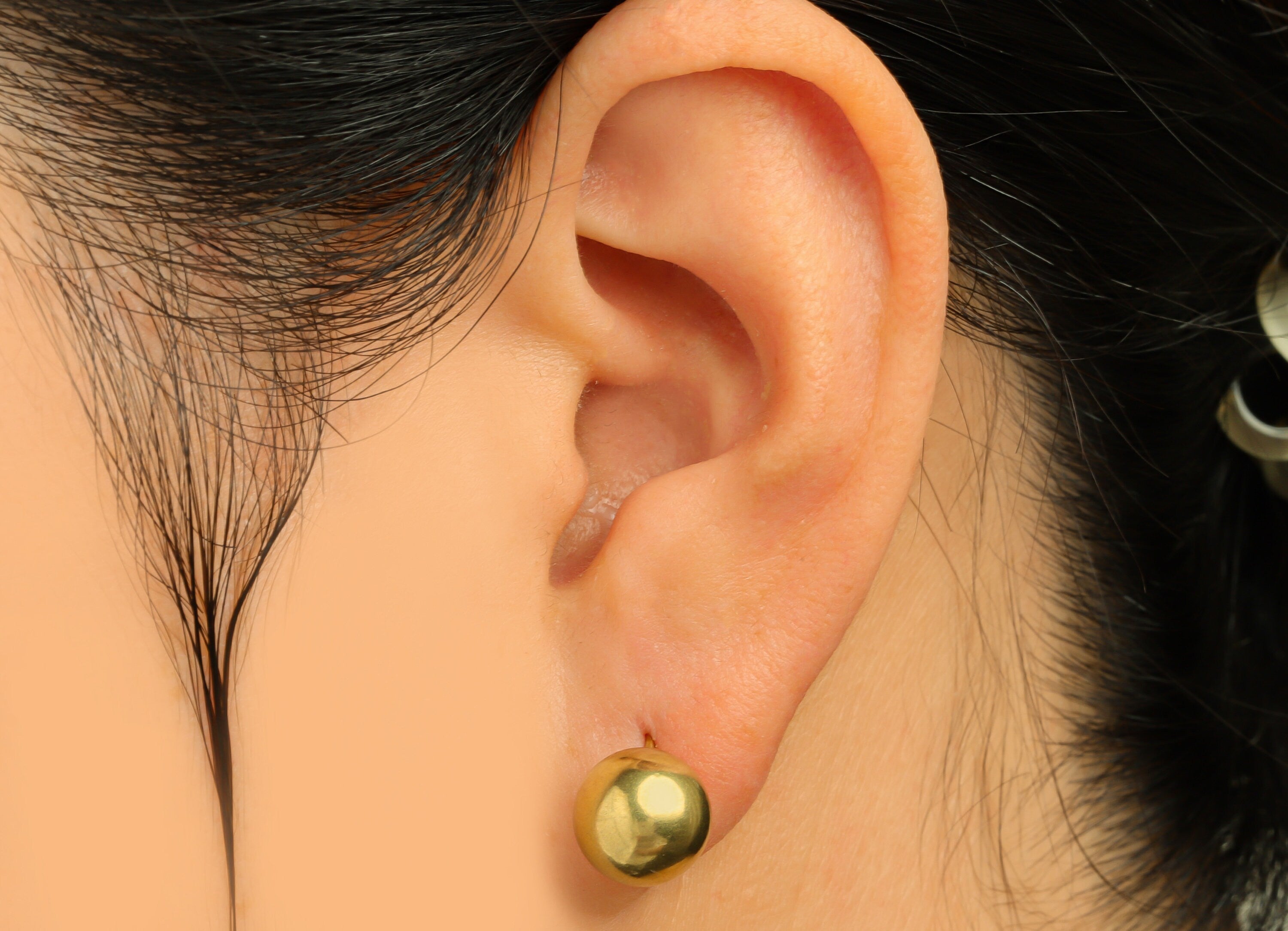 10mm Brass Ball Earring Stud - Raw Brass Bead Earring Post - Brass Round Ball Earring Post - Geometry Earring Post - 10x10x10mm - PP10546 - DOMEDBAZAAR