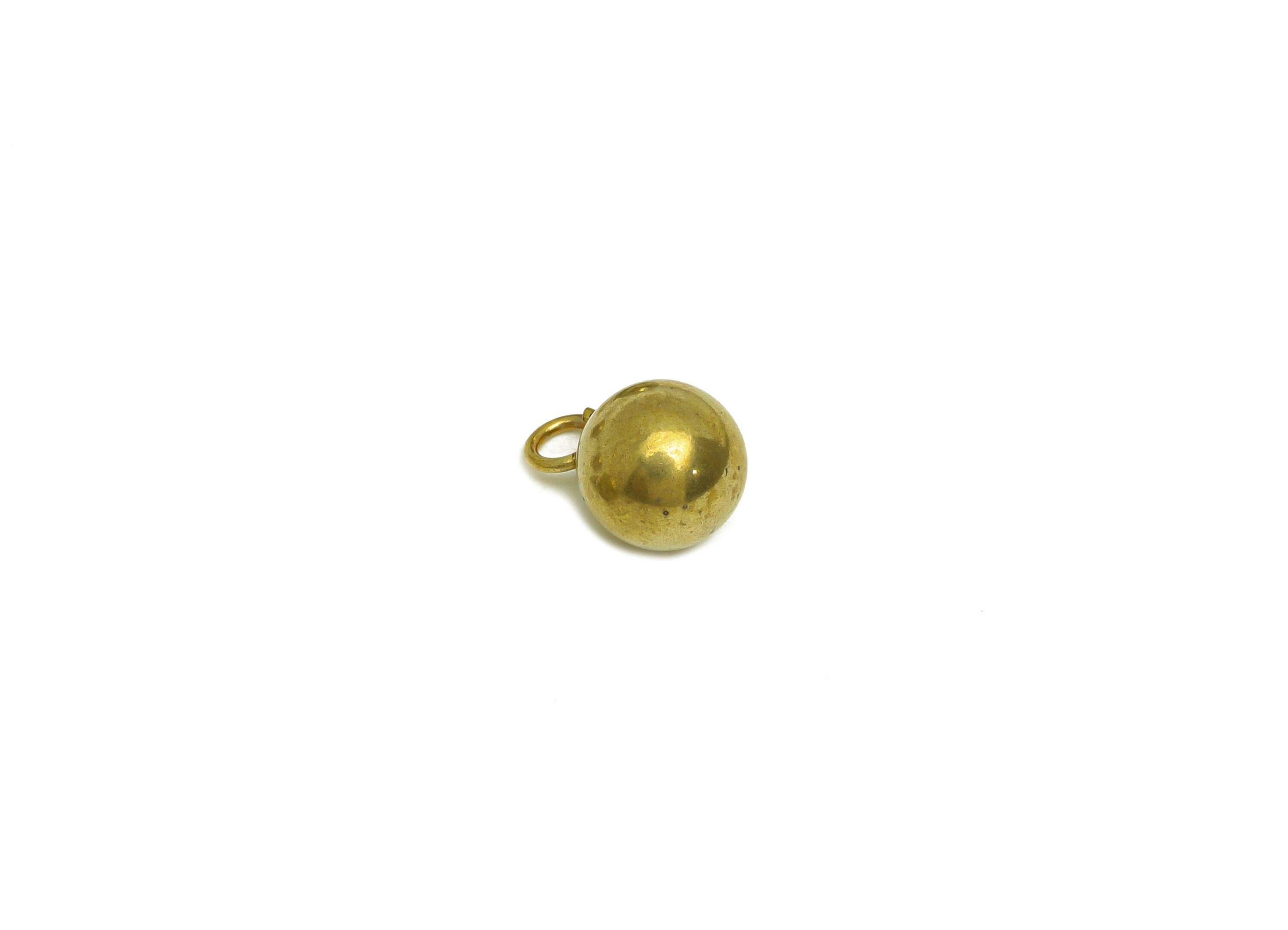 8mm Brass Ball Earring Charm - Raw Brass Ball Earring Charms - Brass Ball Pendant - Earring Finding - Jewelry Making - 8x8x8mm - PP10559 - DOMEDBAZAAR