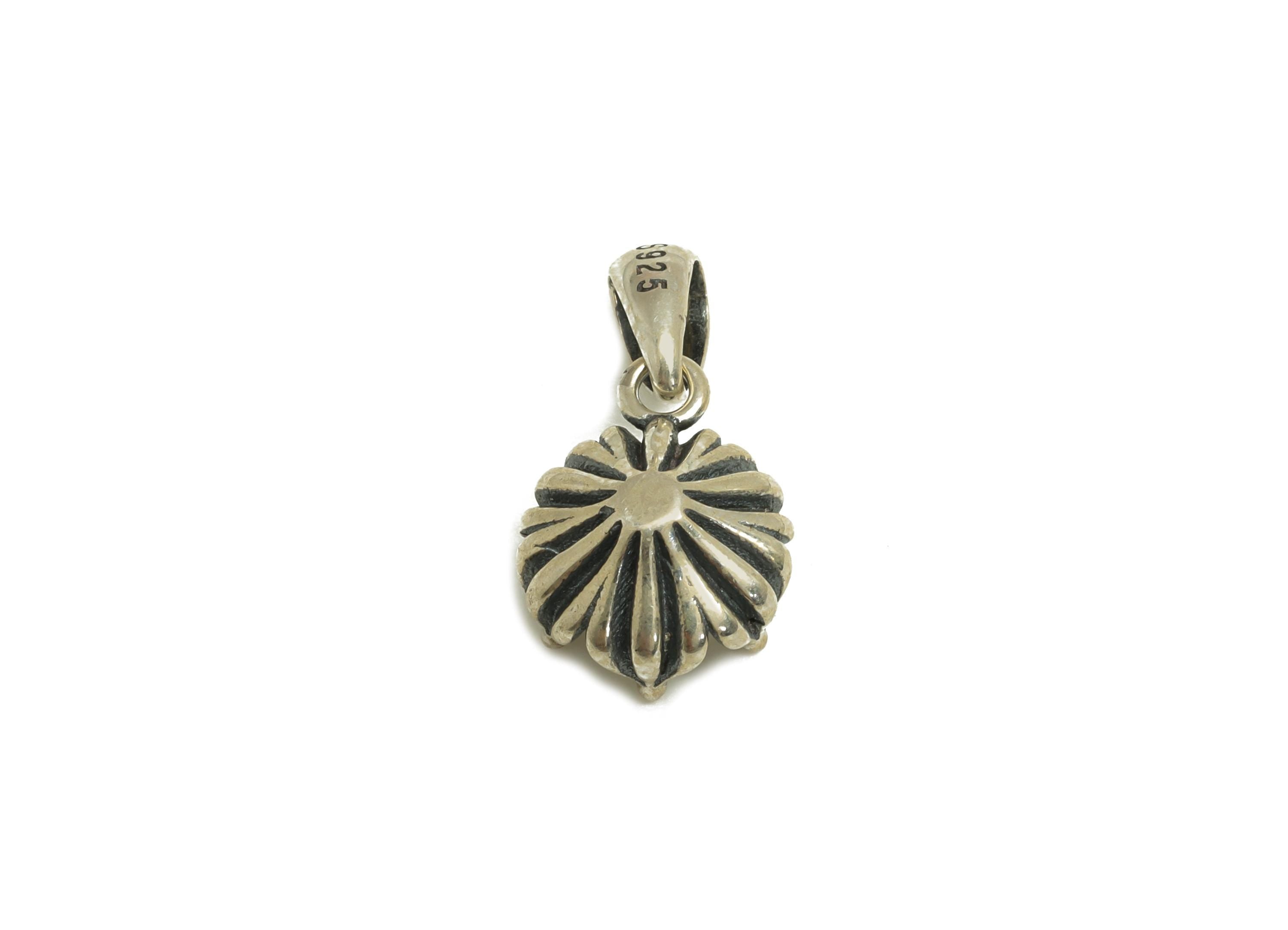 6mm Oval Pendant Setting - Flower Pendant Blank - Silver Blank Pendant - Vintage Pendant For Diamond - 925 Silver Sterling - RGP7438 - DOMEDBAZAAR