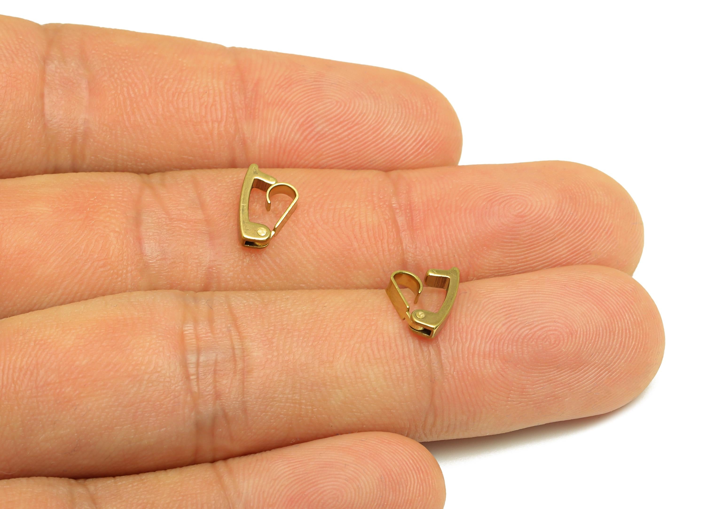 2mm Adjuster Slider Buckle - Raw Brass Adjuster Slider Connector Buckle - Brass Watch Buckle - Open Live Connection Clasp - RGP7356A - DOMEDBAZAAR