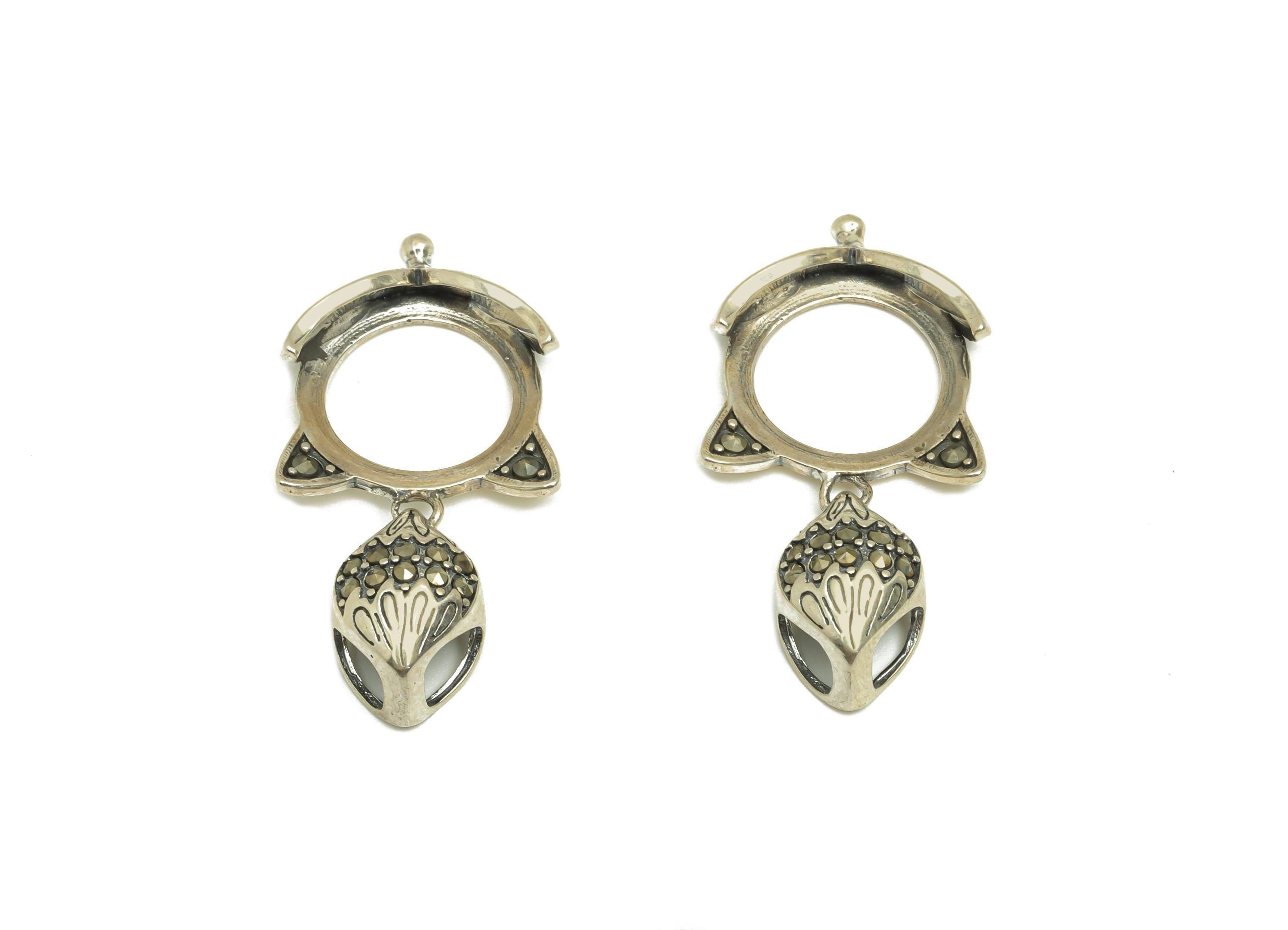 15mm Round Pendant Setting - Textured Fox Pendant Blank - Blank Pendant Sterling - Vintage Round Pendant - 925 Silver Sterling - RGP7459 - DOMEDBAZAAR