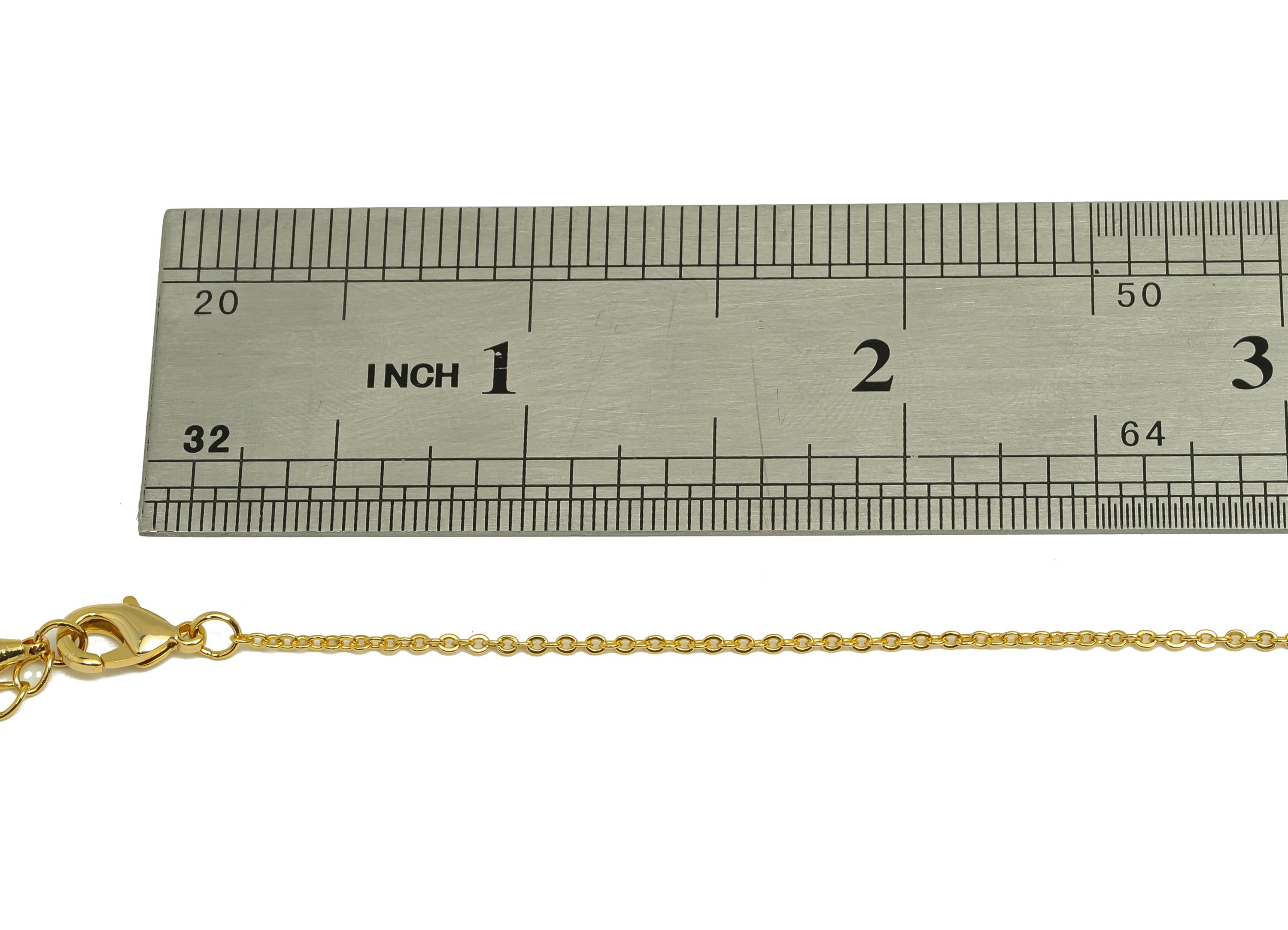 0.230 Finished Cable Chain - Gold 43+6.5cm Flat Cable Chain - Brass Cable Necklace Chain - For Necklace - 18K Real Gold Plating - RGP7473 - DOMEDBAZAAR
