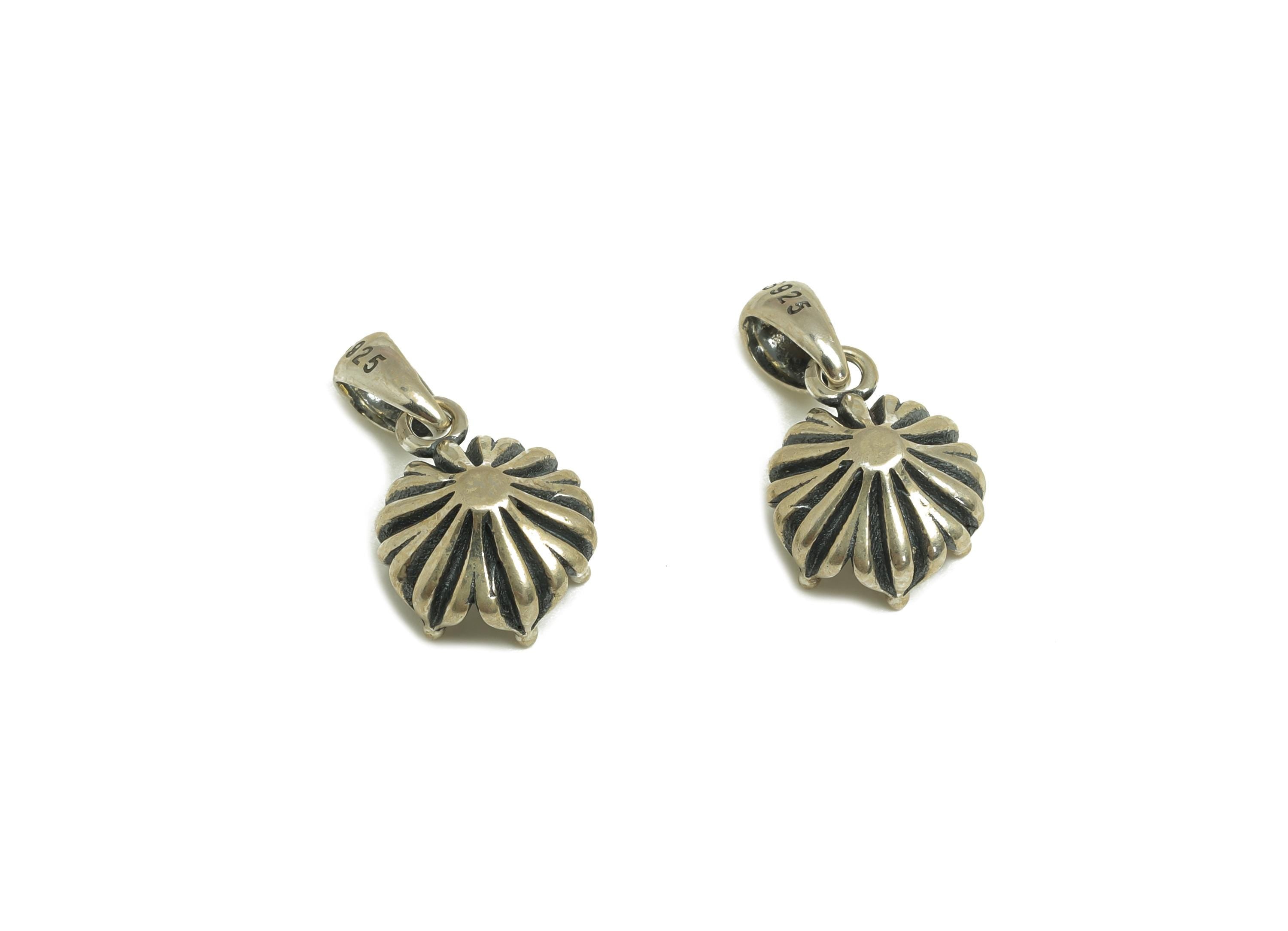 6mm Oval Pendant Setting - Flower Pendant Blank - Silver Blank Pendant - Vintage Pendant For Diamond - 925 Silver Sterling - RGP7438 - DOMEDBAZAAR