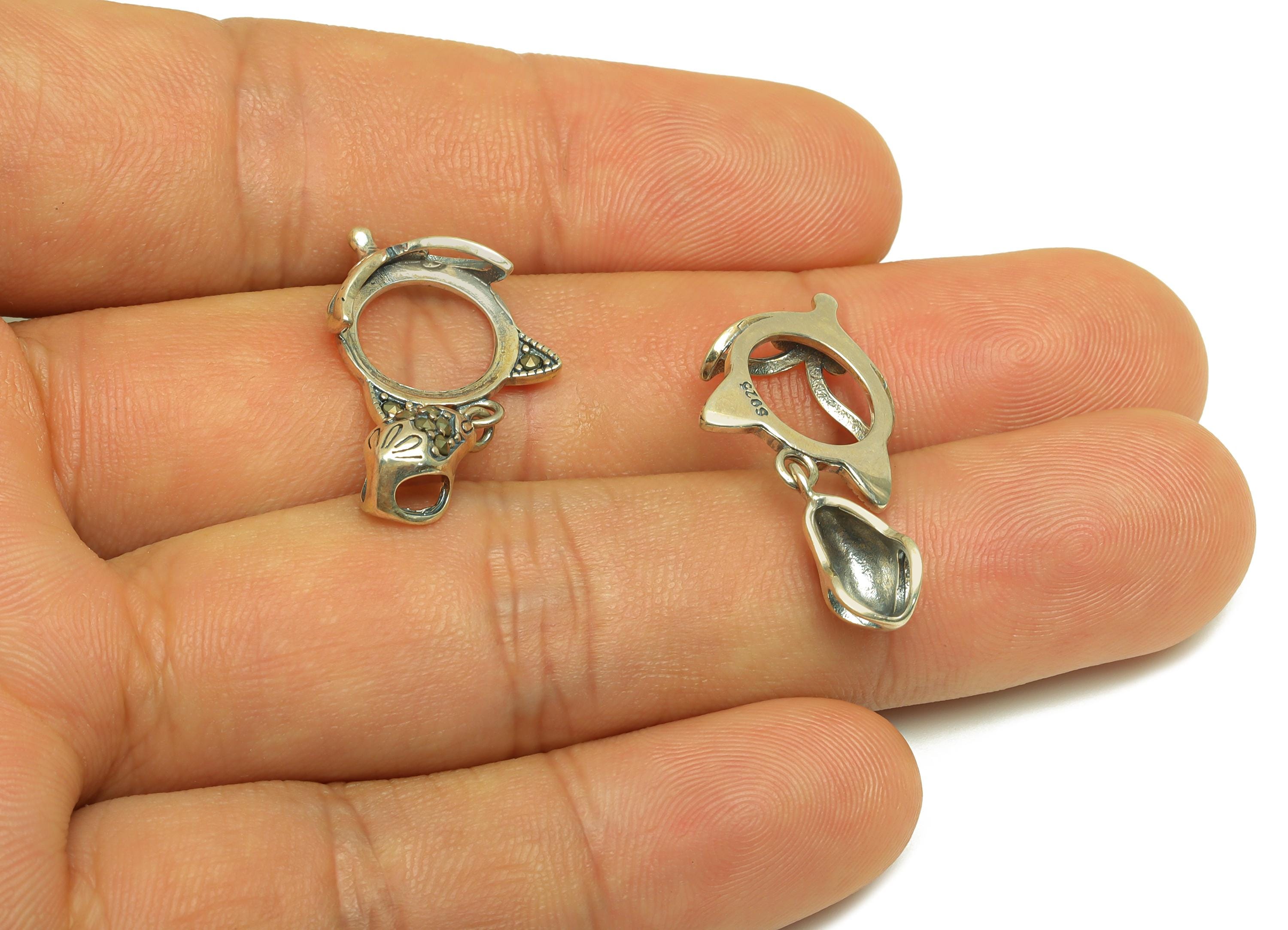 12mm Round Pendant Setting - Textured Fox Pendant Blank - Blank Pendant Sterling - Vintage Round Pendant - 925 Silver Sterling - RGP7456 - DOMEDBAZAAR